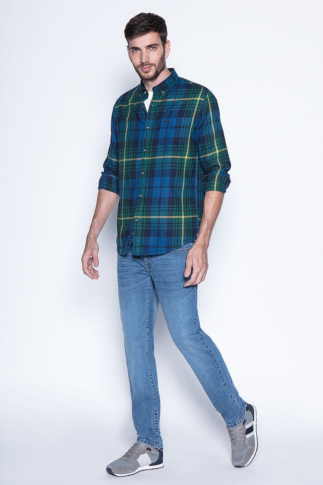 Camisa Cuadro Texas Fj Green-3
