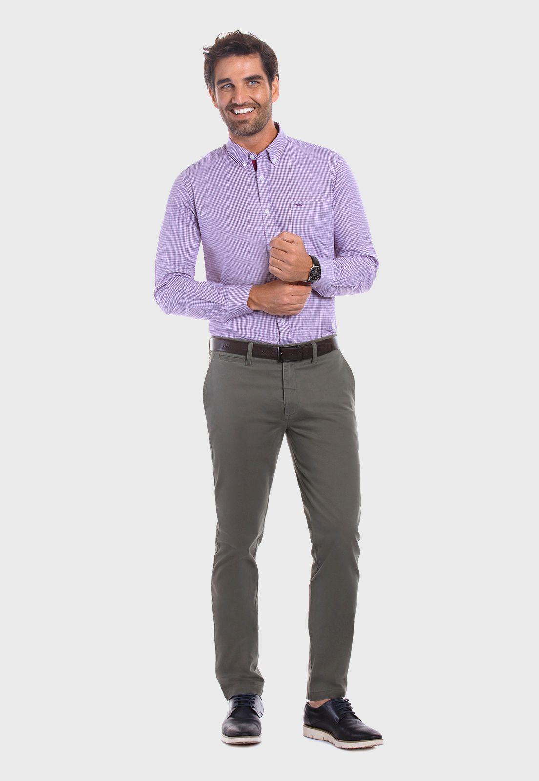 PANTALÓN TWILL SLIM /33 MILITARY-1