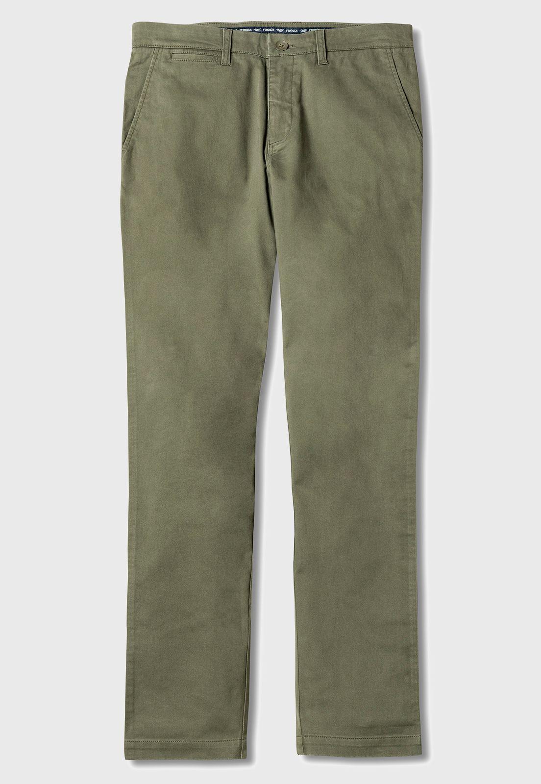 PANTALÓN TWILL SLIM /33 MILITARY-4