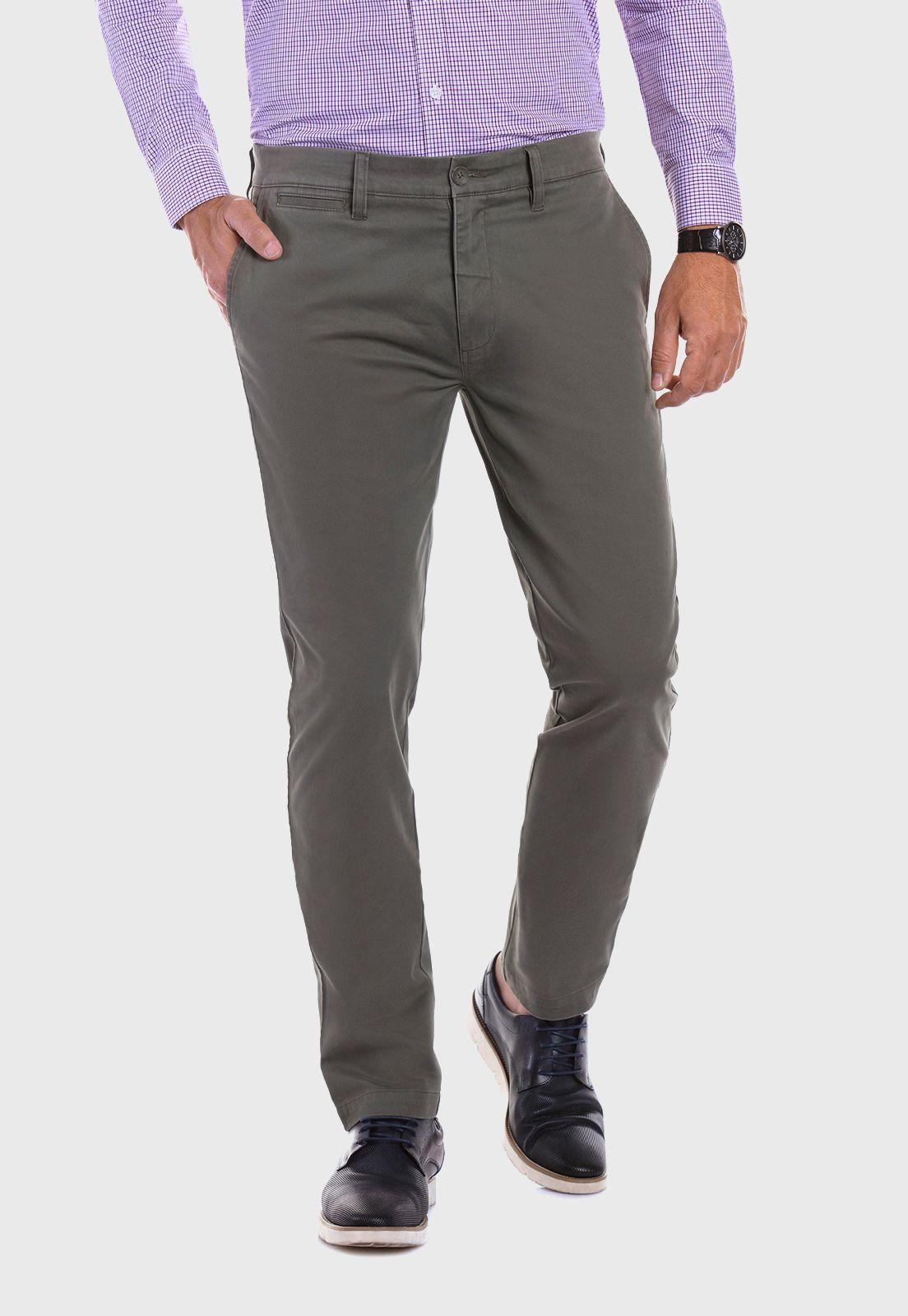 PANTALÓN TWILL SLIM /33 MILITARY-0