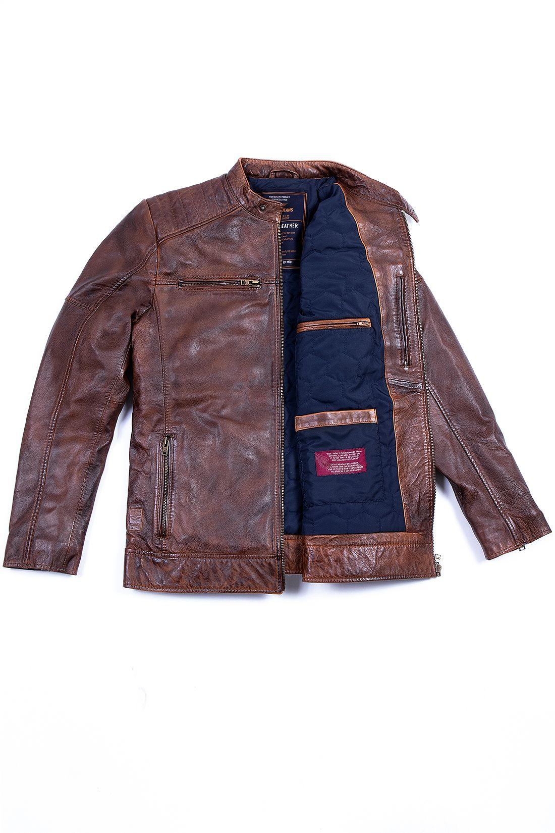 Chaqueta Biker Colorado Fj Dk. Brown-3