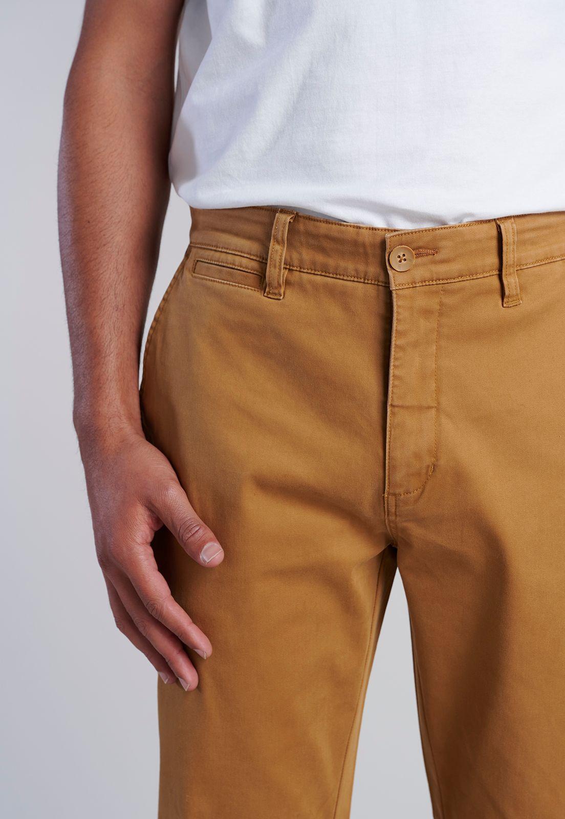 Pantalón Twill Camel Slim /33-2