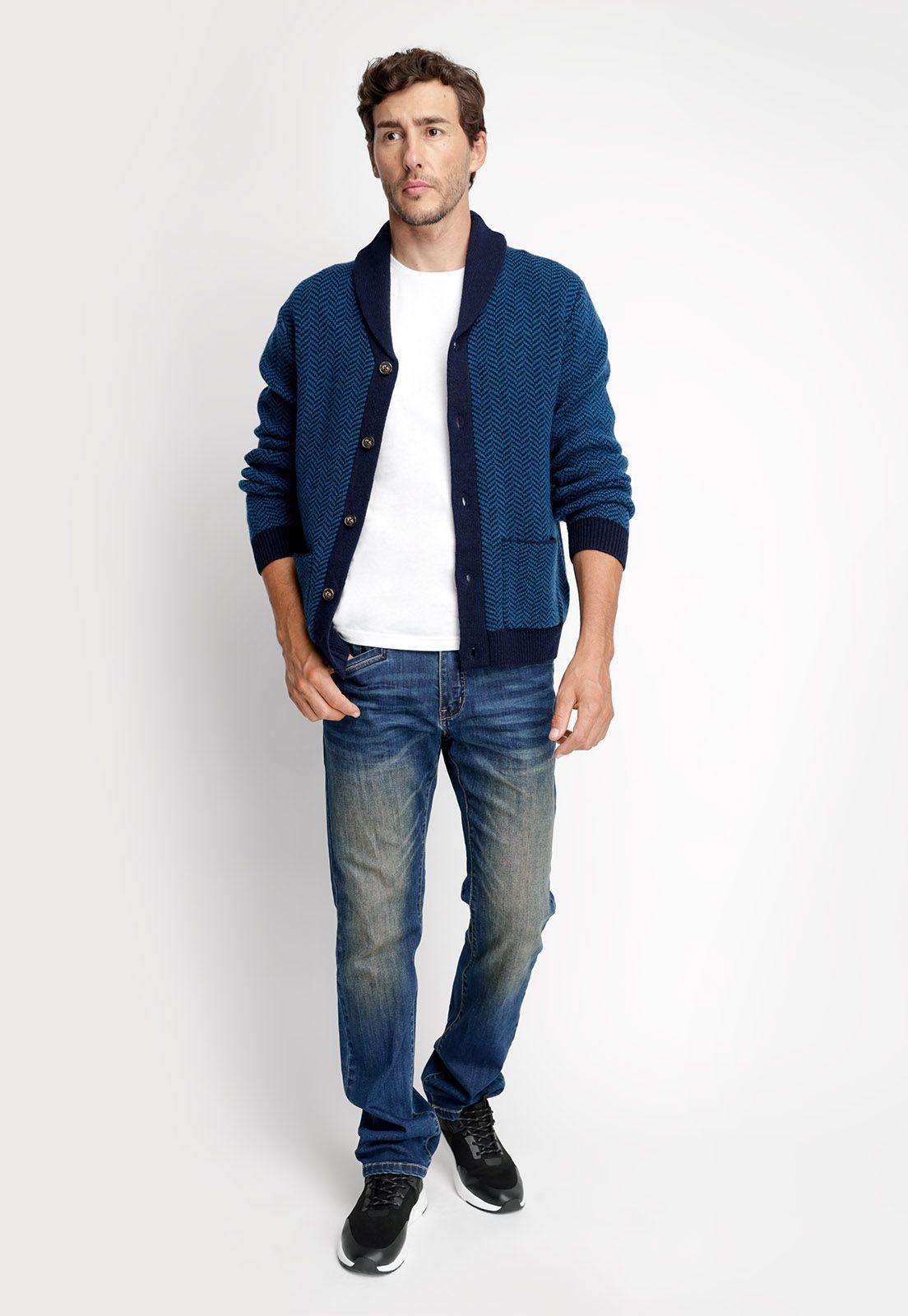 Cardigan Montana Navy-3