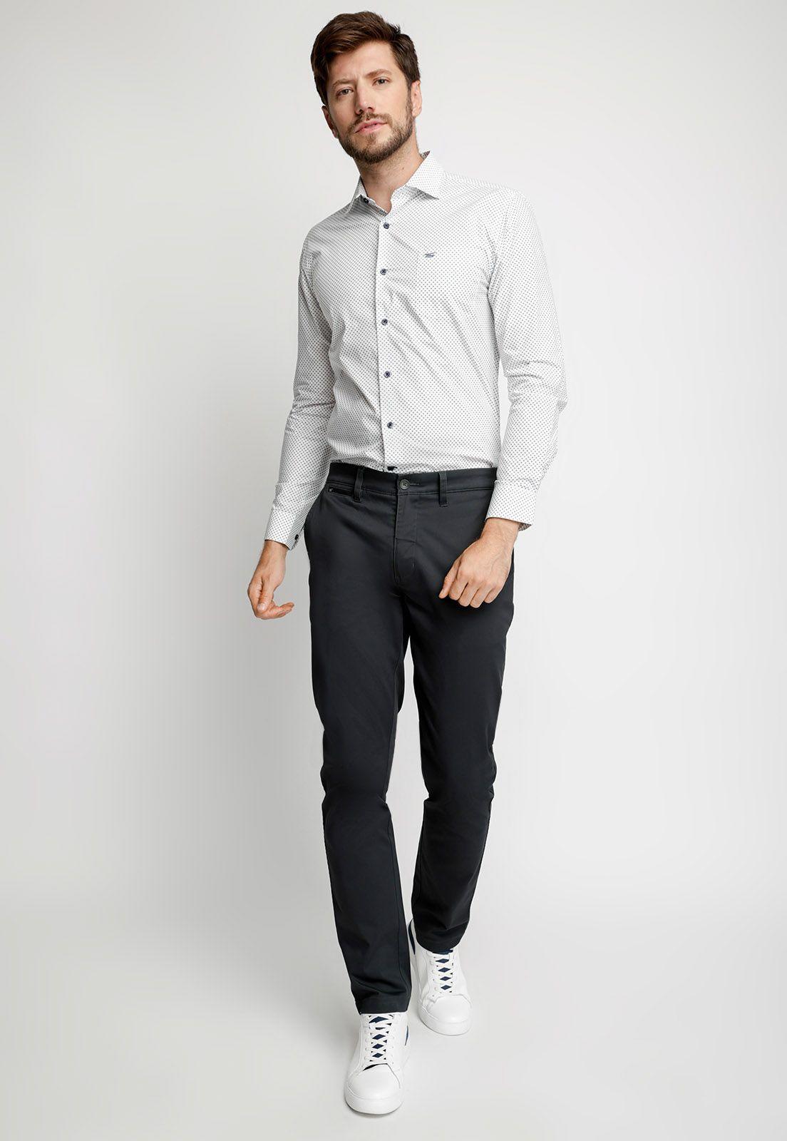 Camisa Estampada Portland F Off White-3