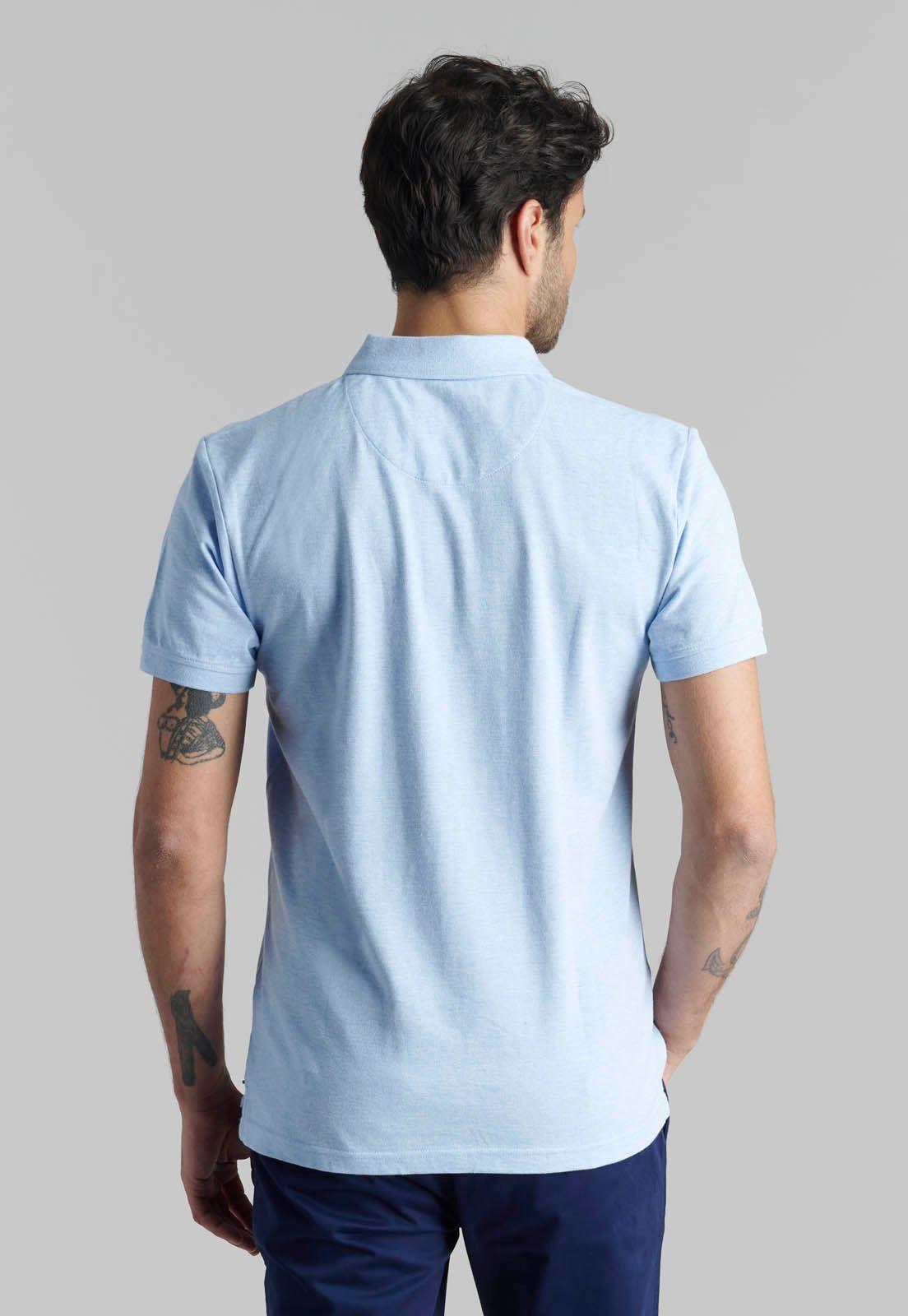 Polera Pique Básica Sky Melange-3