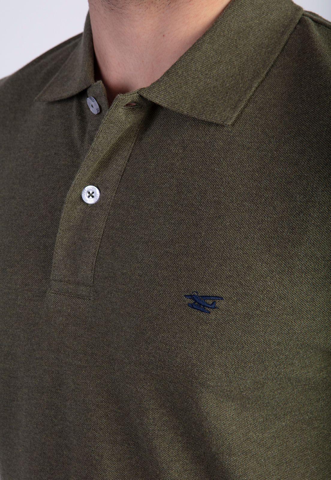 Polera Polo Básica Militar Melange-3