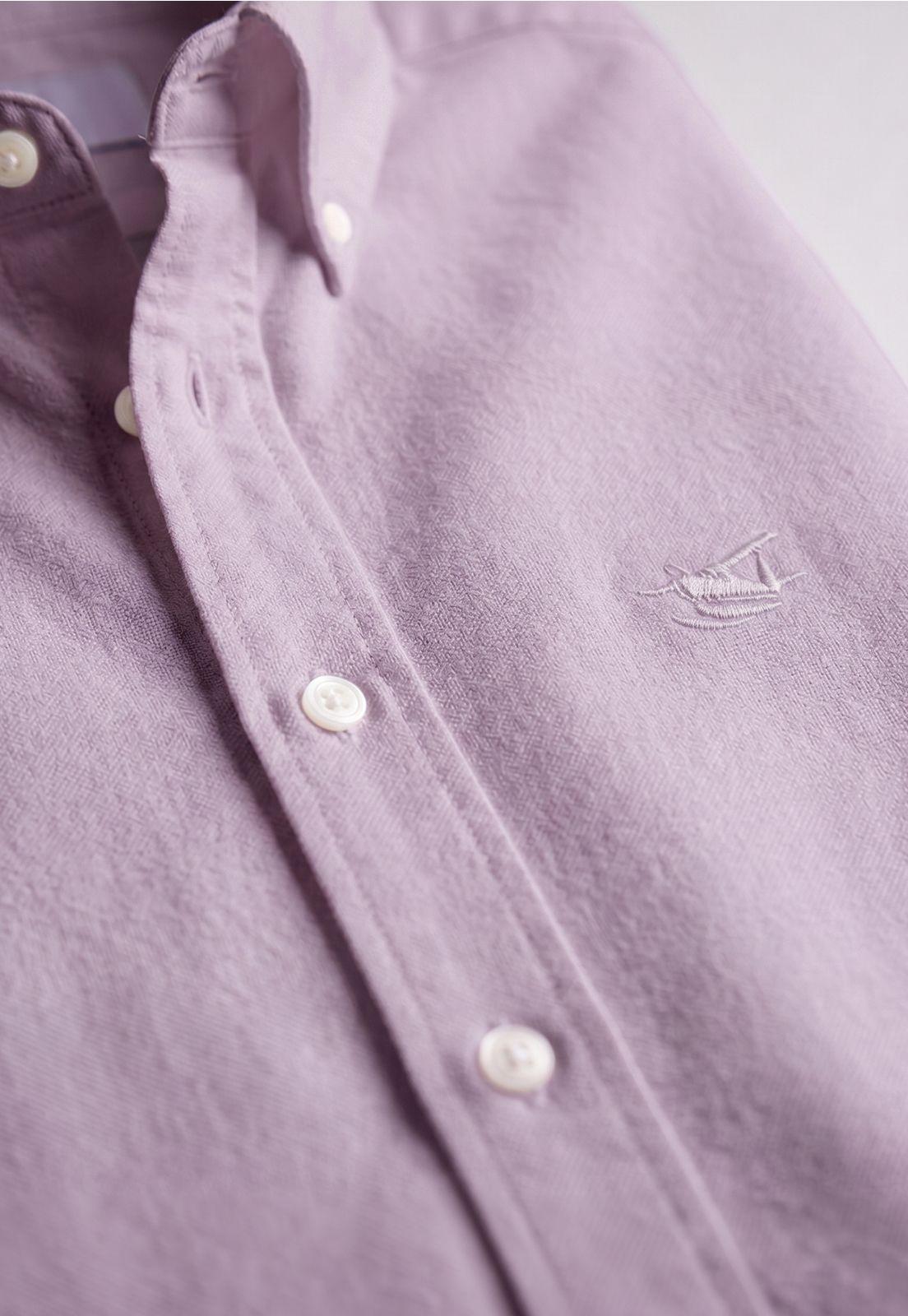 Camisa Regular Sport Violet Oxford-3