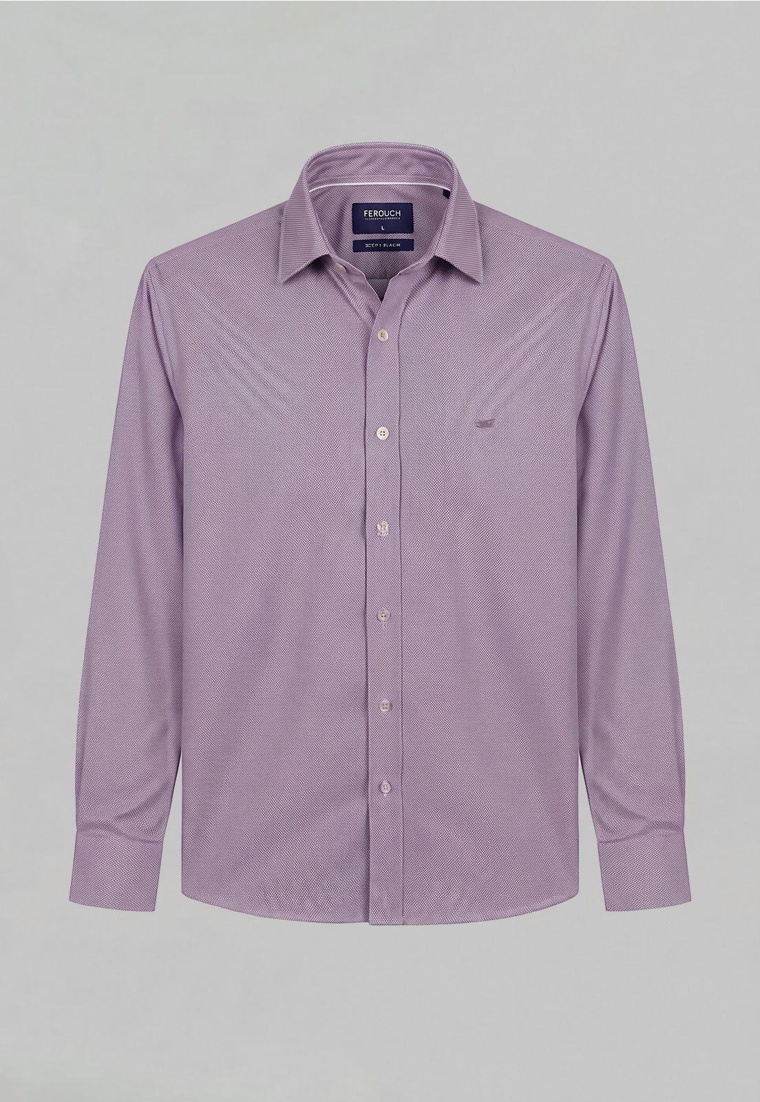 Camisa Regular Sport Violet Oxford-4