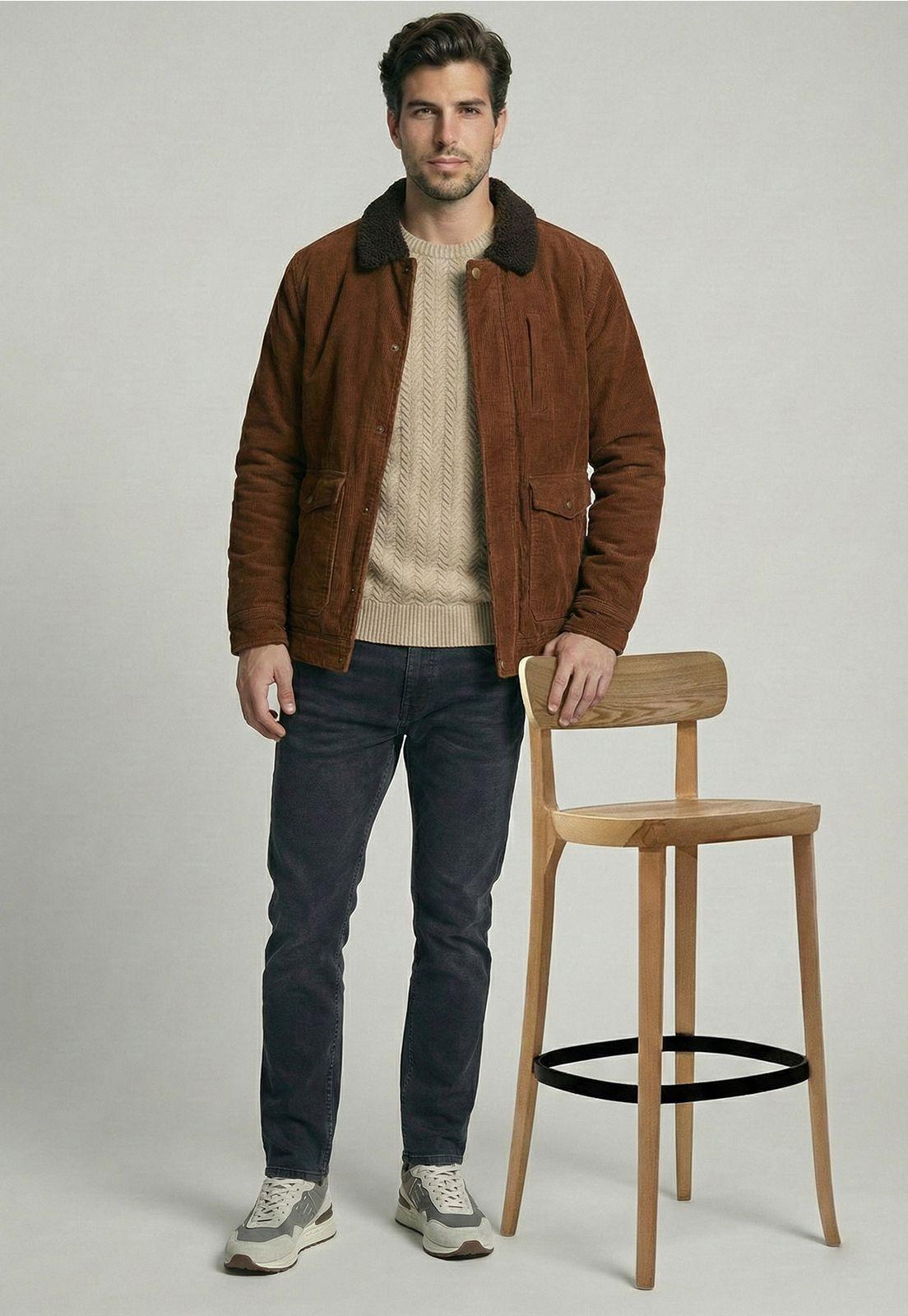 Chaqueta Cincinatti Dk Brown-4