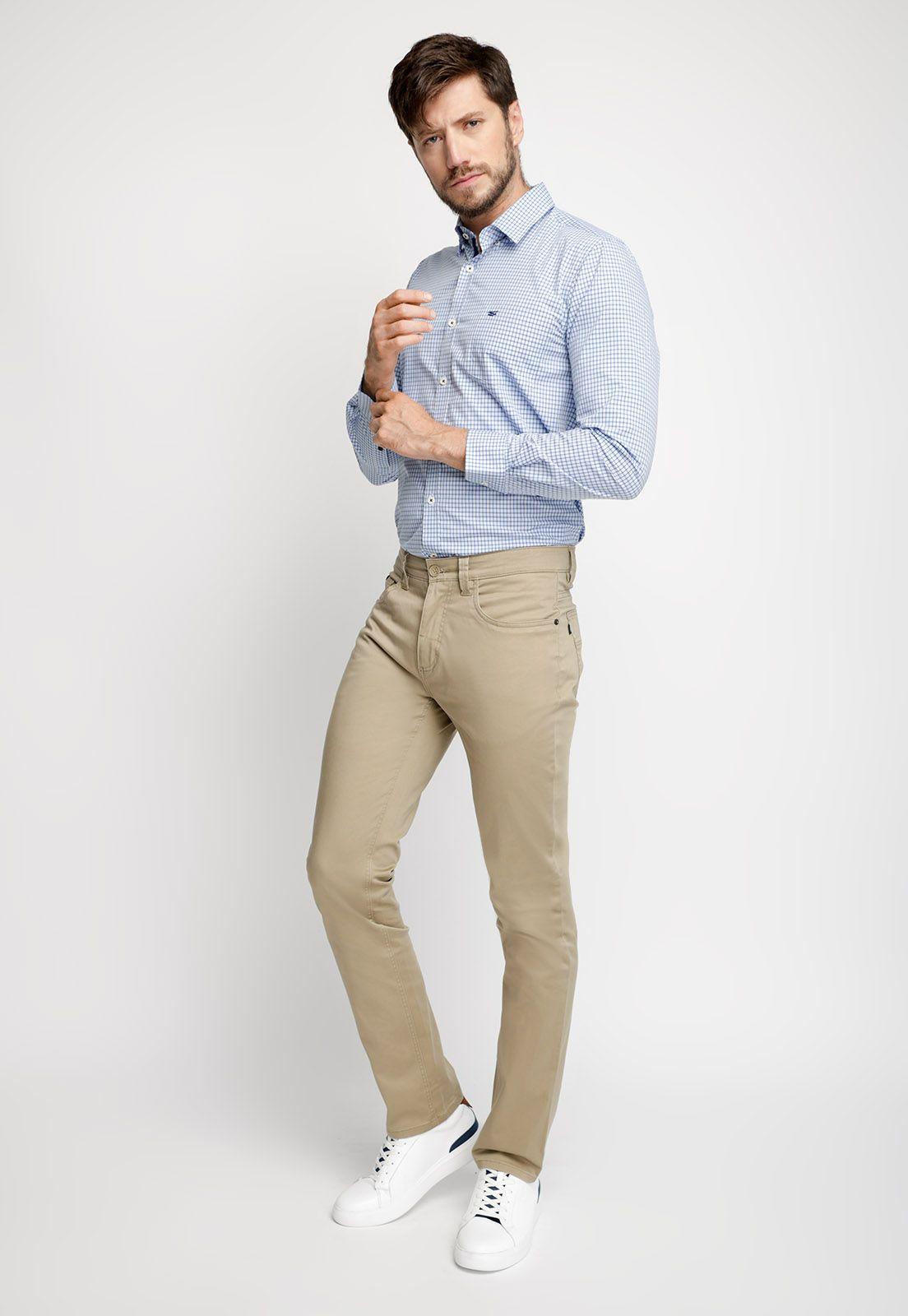 Camisa Smart Casual Fontana Blue-3