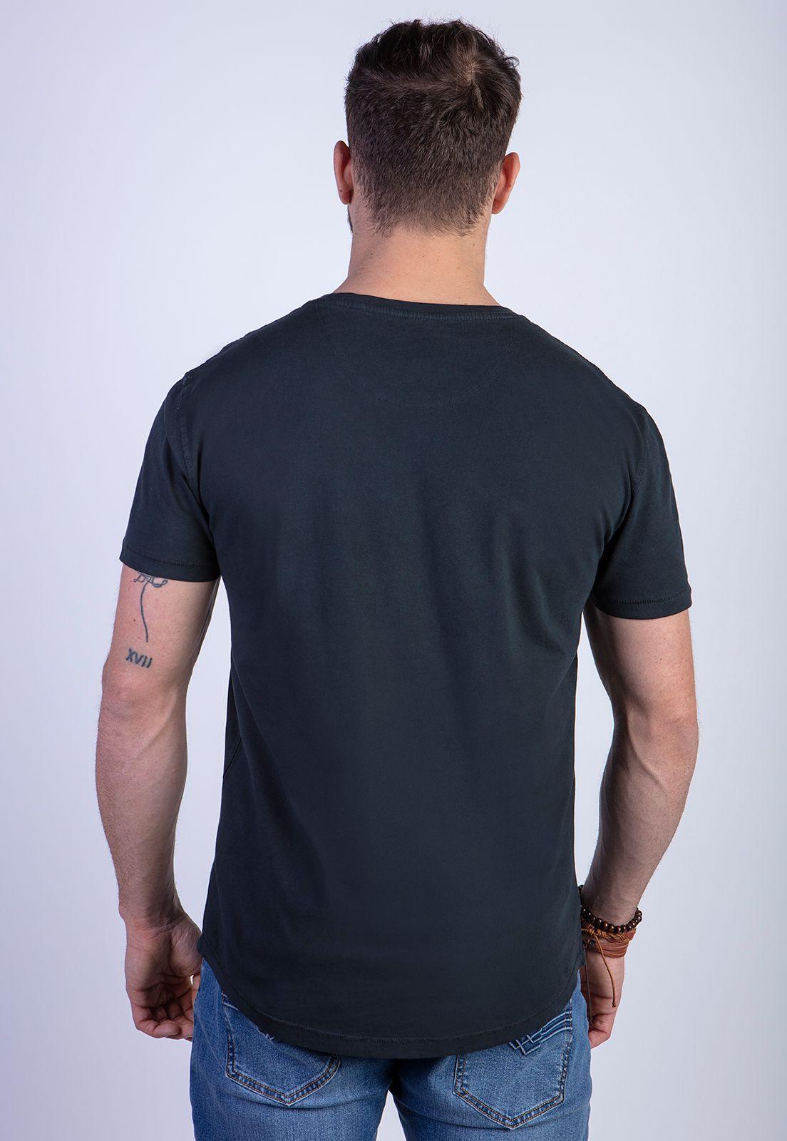 Polera Cuello Redondo Lavada Chicago Black-1