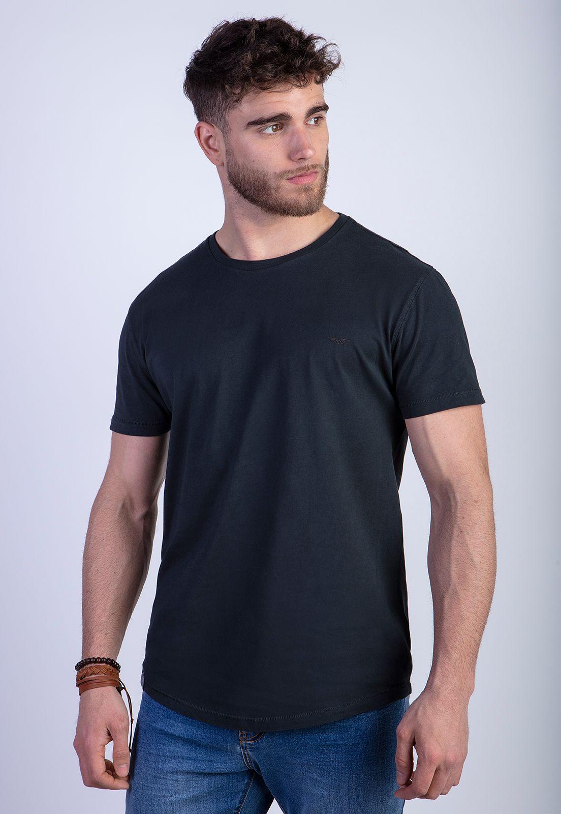 Polera Cuello Redondo Lavada Chicago Black-0