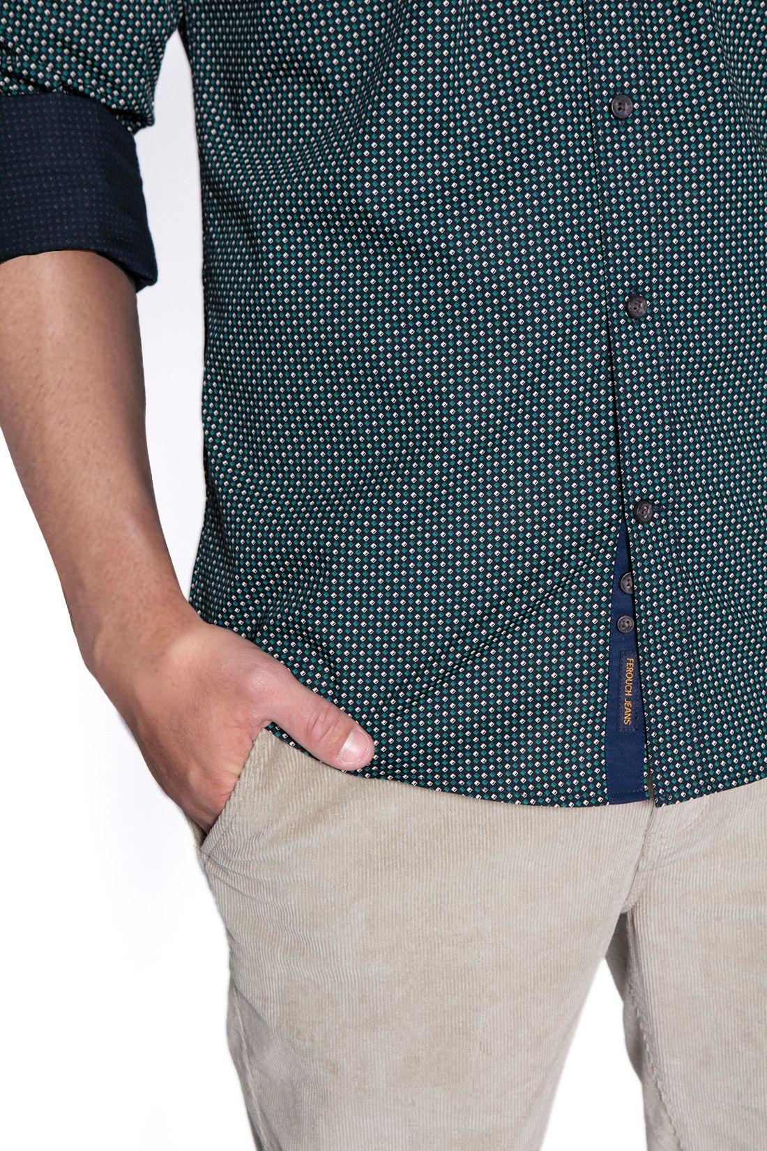 Camisa Estampada Fj Green-4