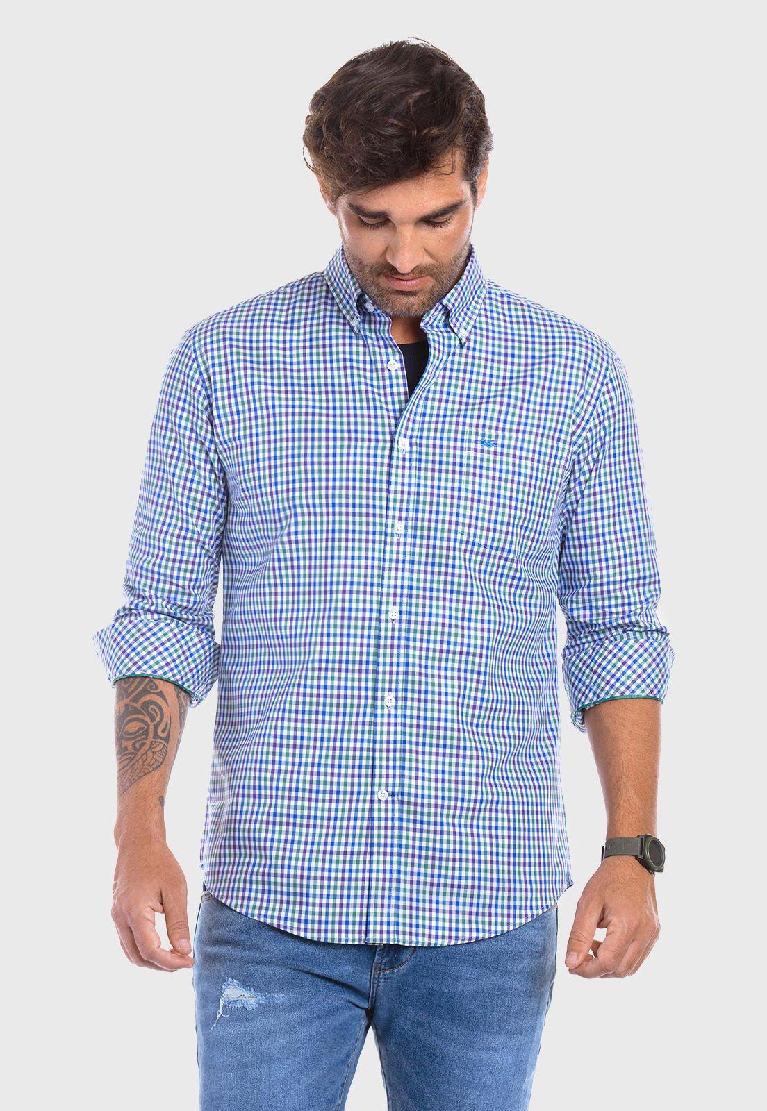 Camisa Checkered Arizona Green-0