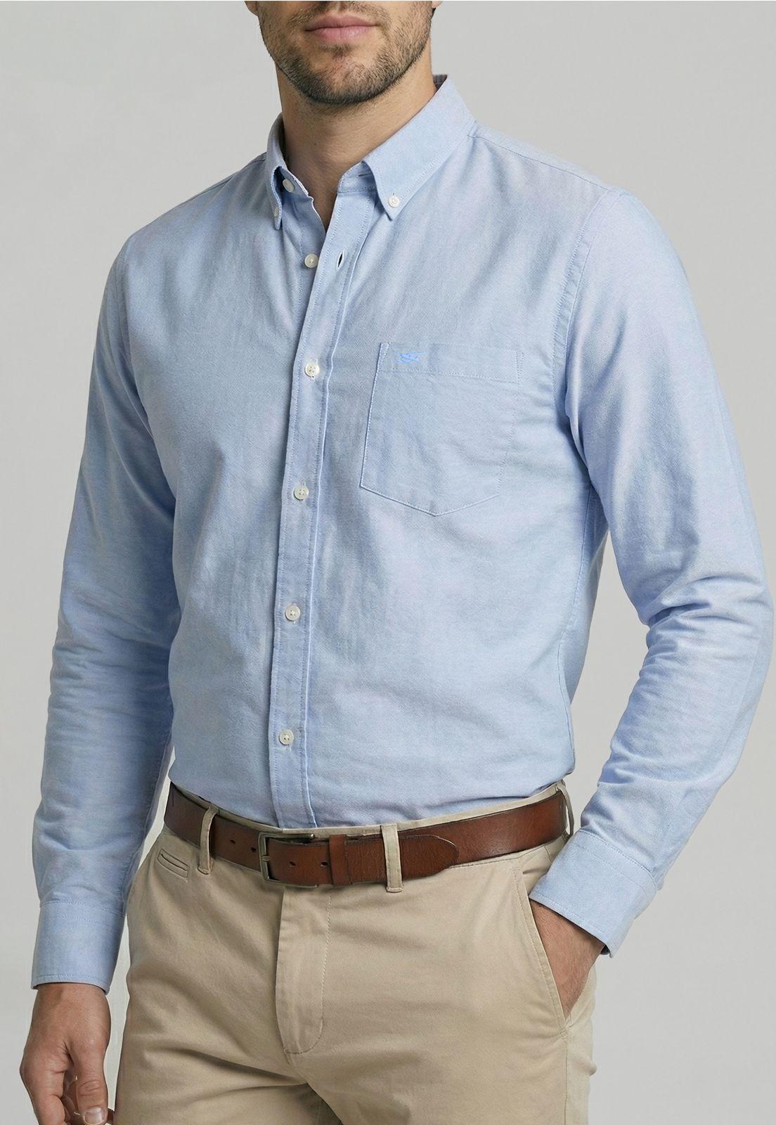 Camisa Oxford Sky Smart Casual-2