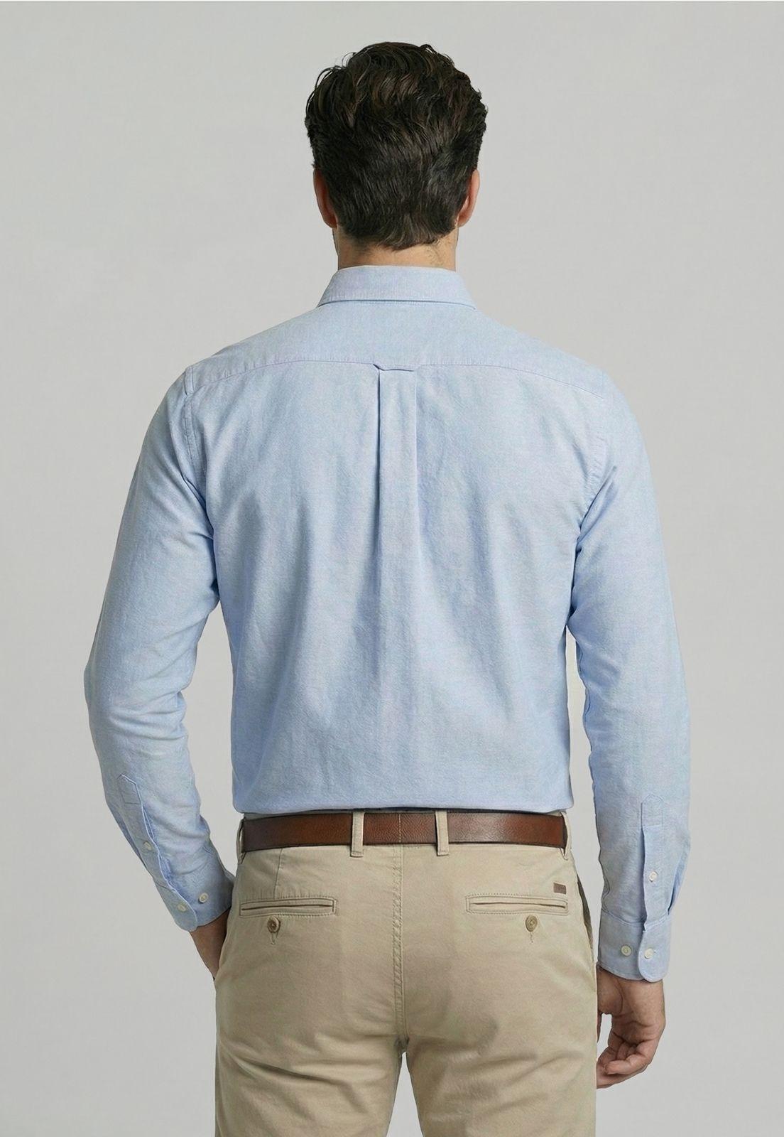 Camisa Oxford Sky Smart Casual-3