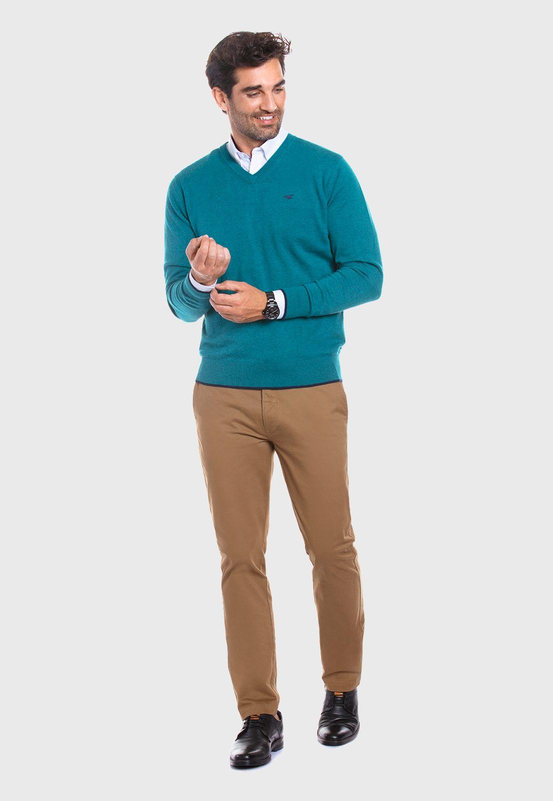 SWEATER MELANGE SMART CASUAL  L/S RIVER MELANGE-1