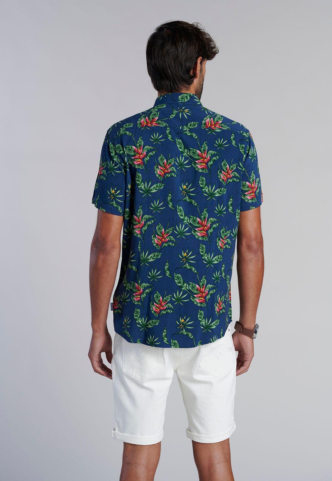 Camisa Estampada Dublin Fj Navy-3