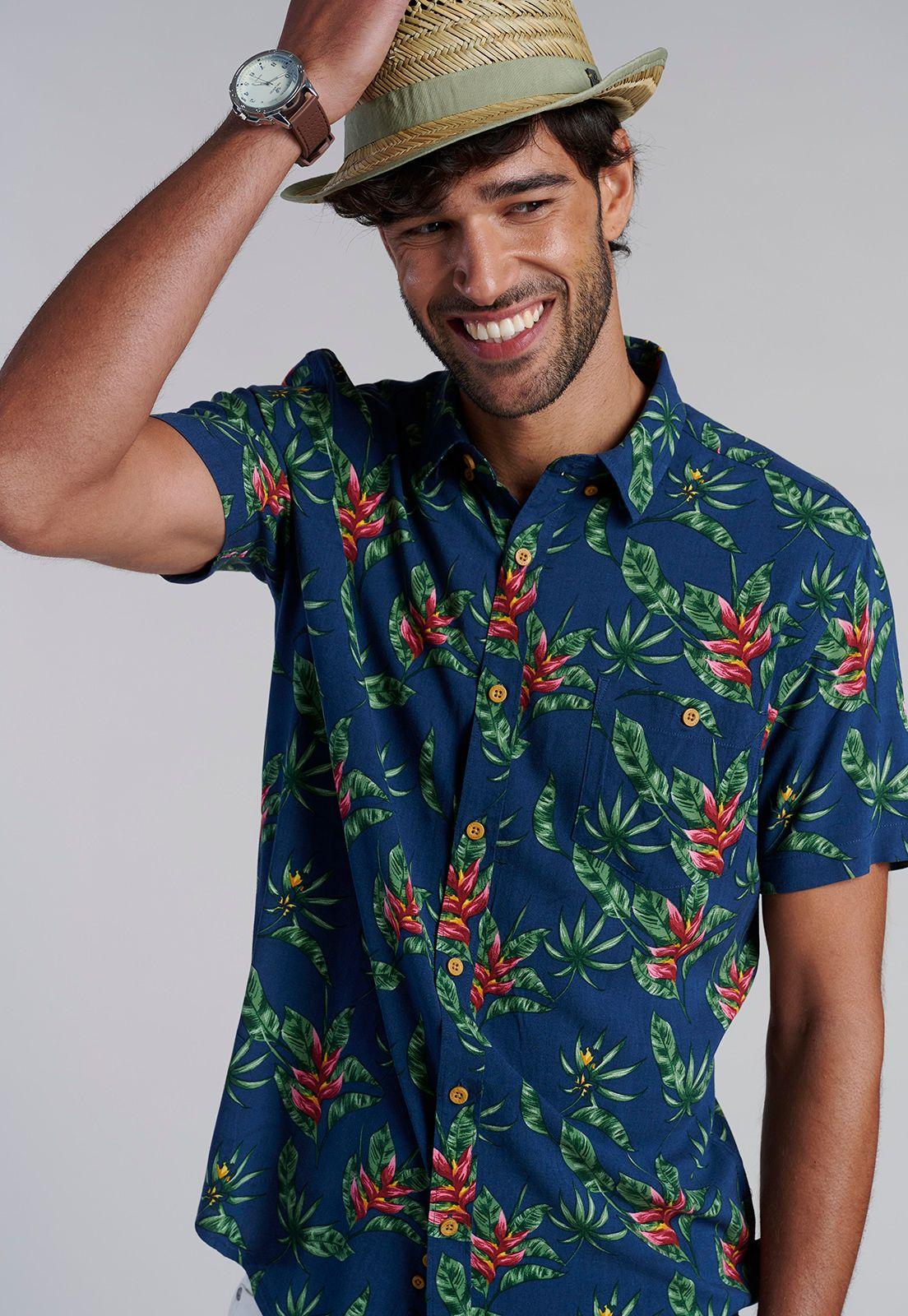 Camisa Estampada Dublin Fj Navy-4