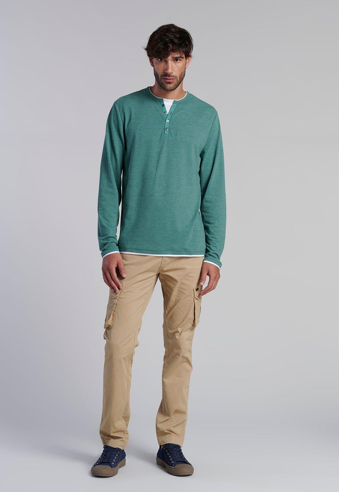 Polera Ml Dobel Indiana Green-1