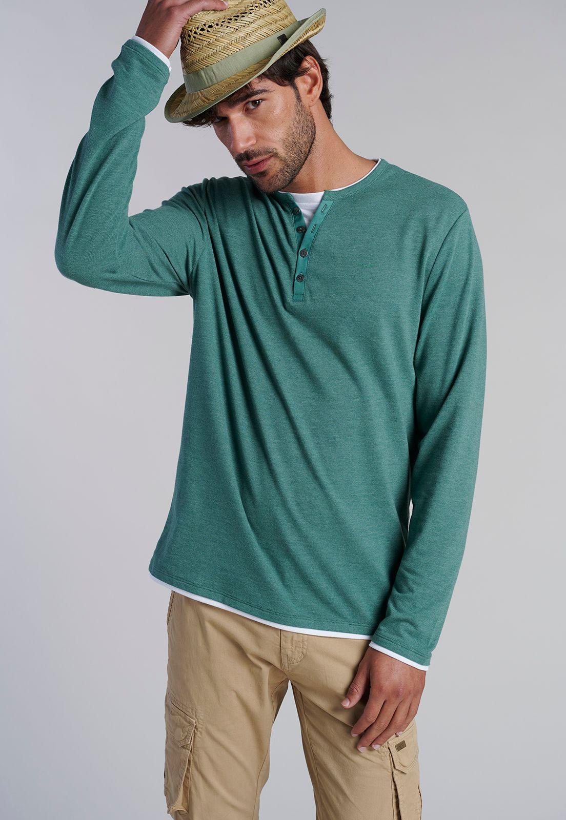 Polera Ml Dobel Indiana Green-4