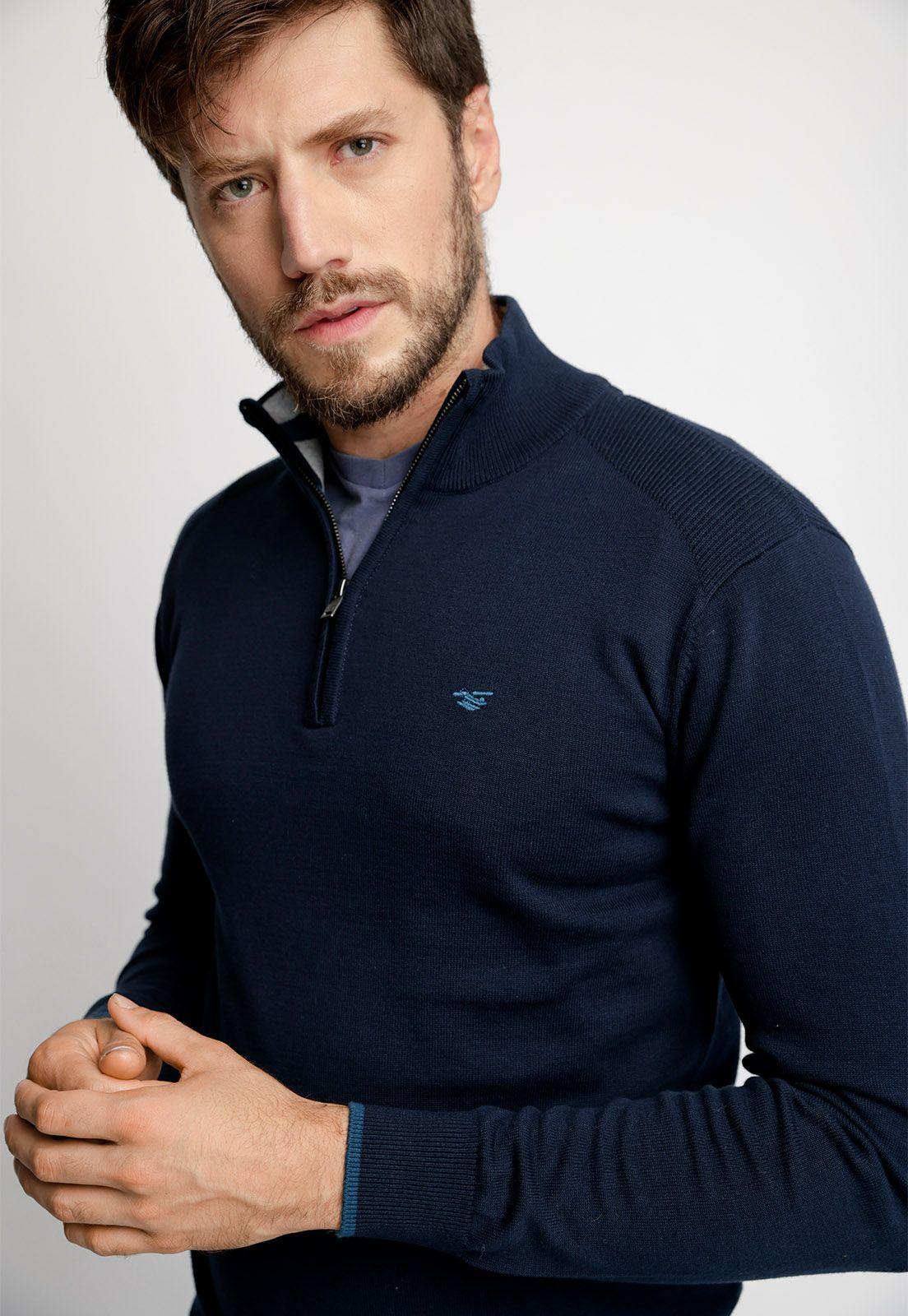 Sweater London Smart Casual Navy-2