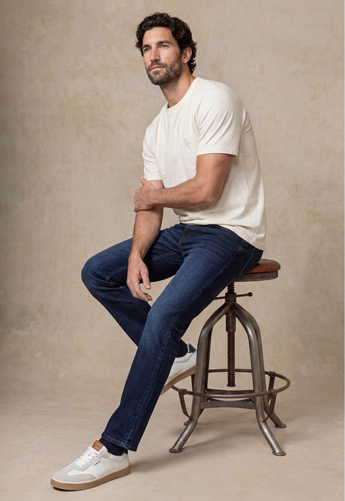Jeans Orlando Regular Navy-4