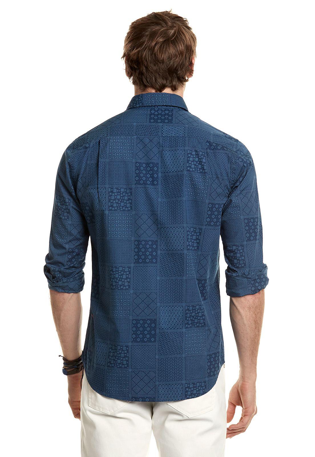 Camisa Estampada Georgia Fj Navy-2