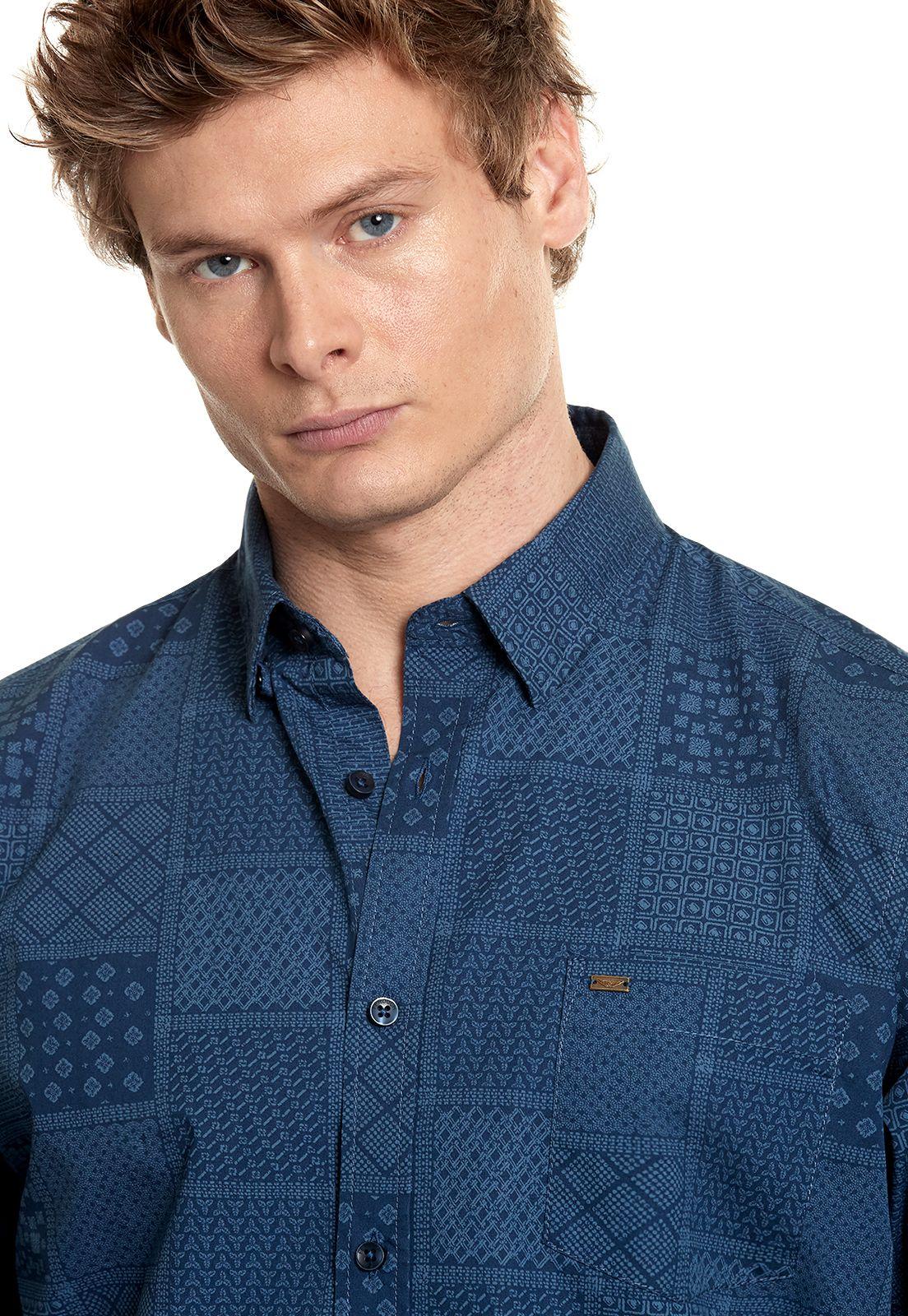 Camisa Estampada Georgia Fj Navy-3