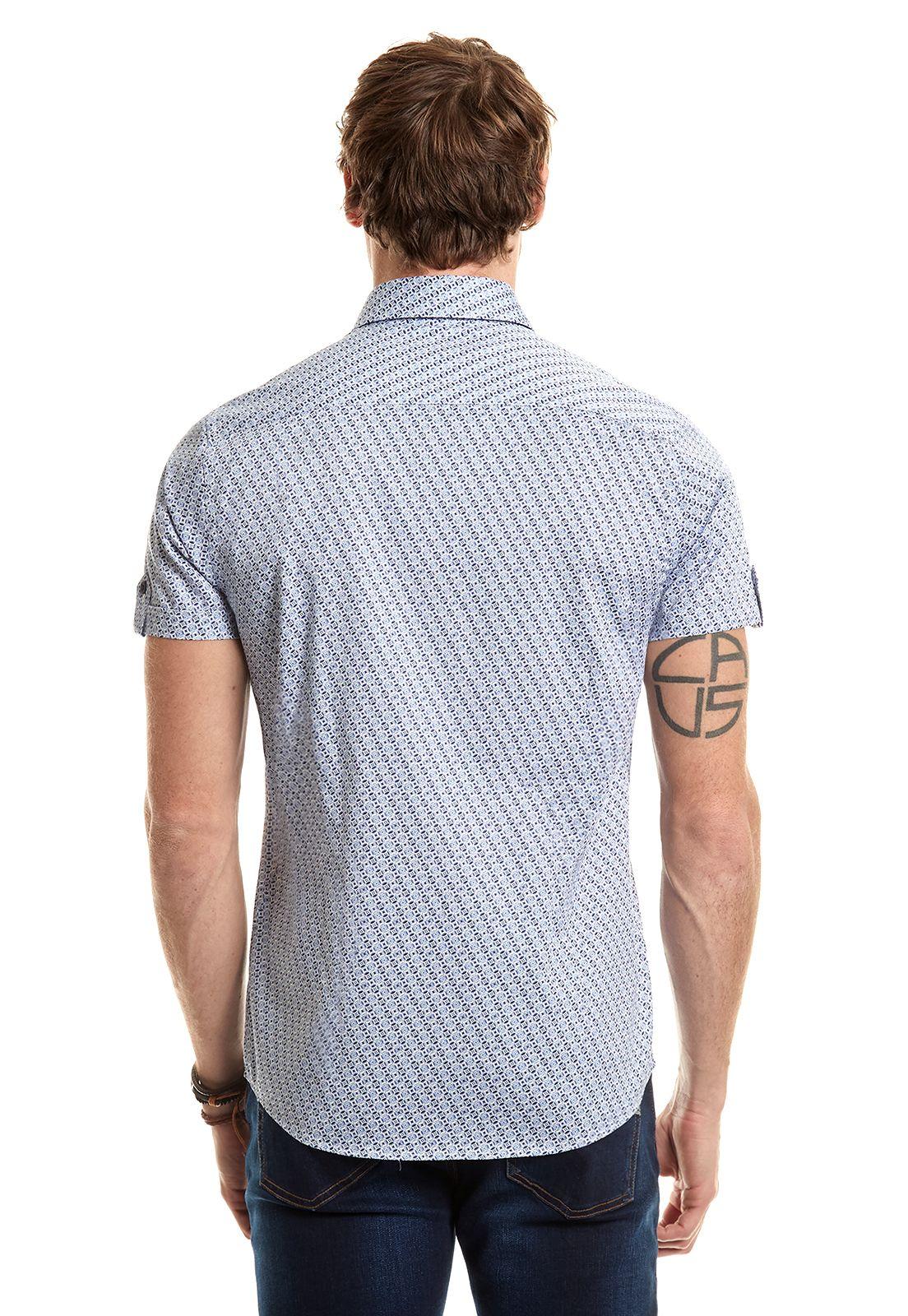 Camisa Estampada Los Angeles F Blue-2