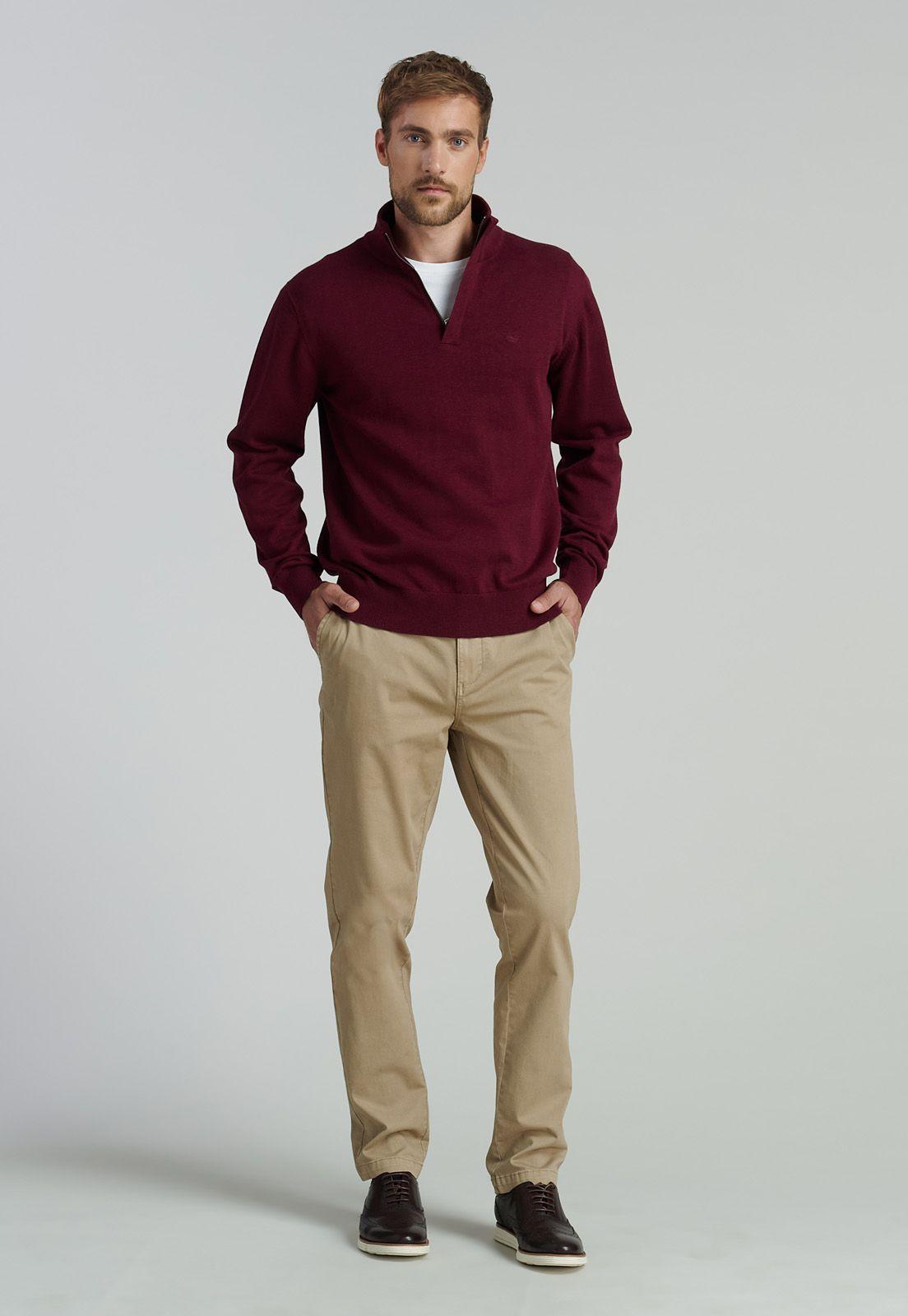 Sweater Oklahoma F Business Dk Burgundy-1