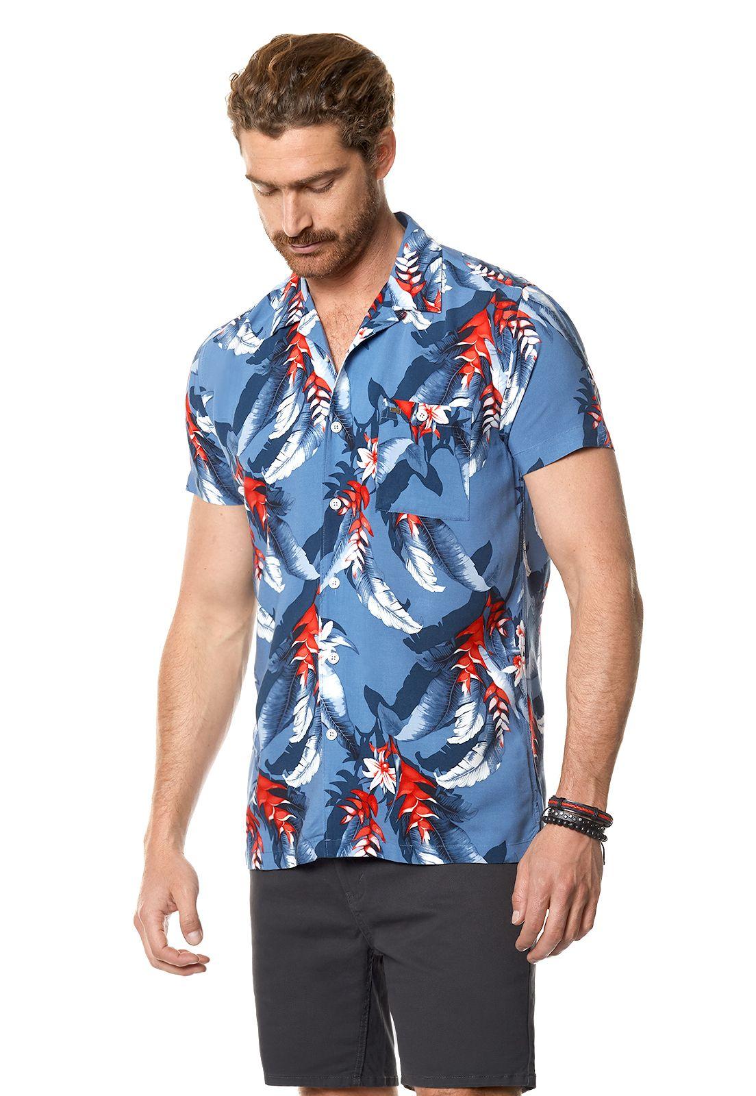 CAMISA ESTAMPADA LIZ FJ NAVY-0