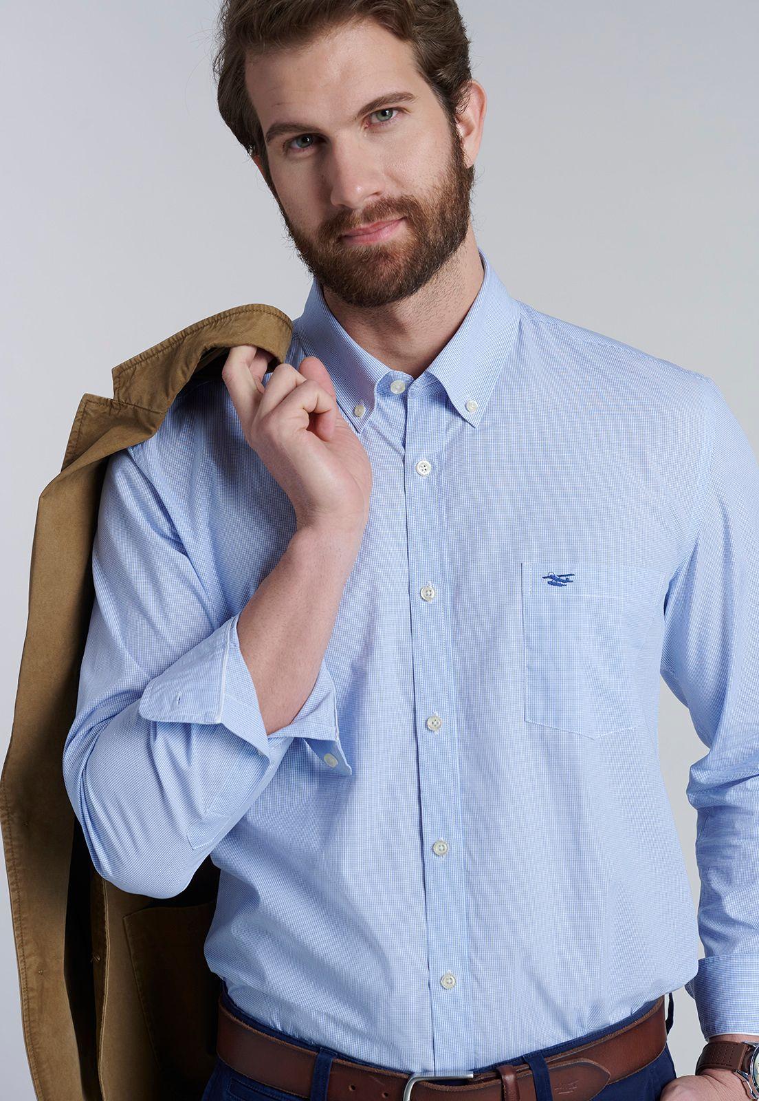 Camisa Mini Check Houston Sc Blue-4