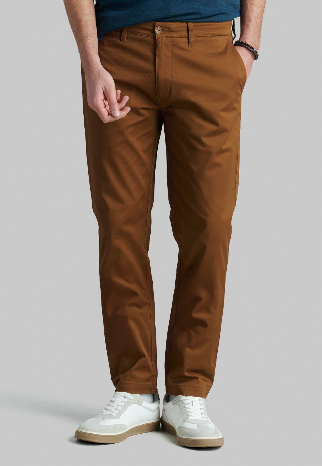 Pantalón Business Twill Slim /31 Camel-0