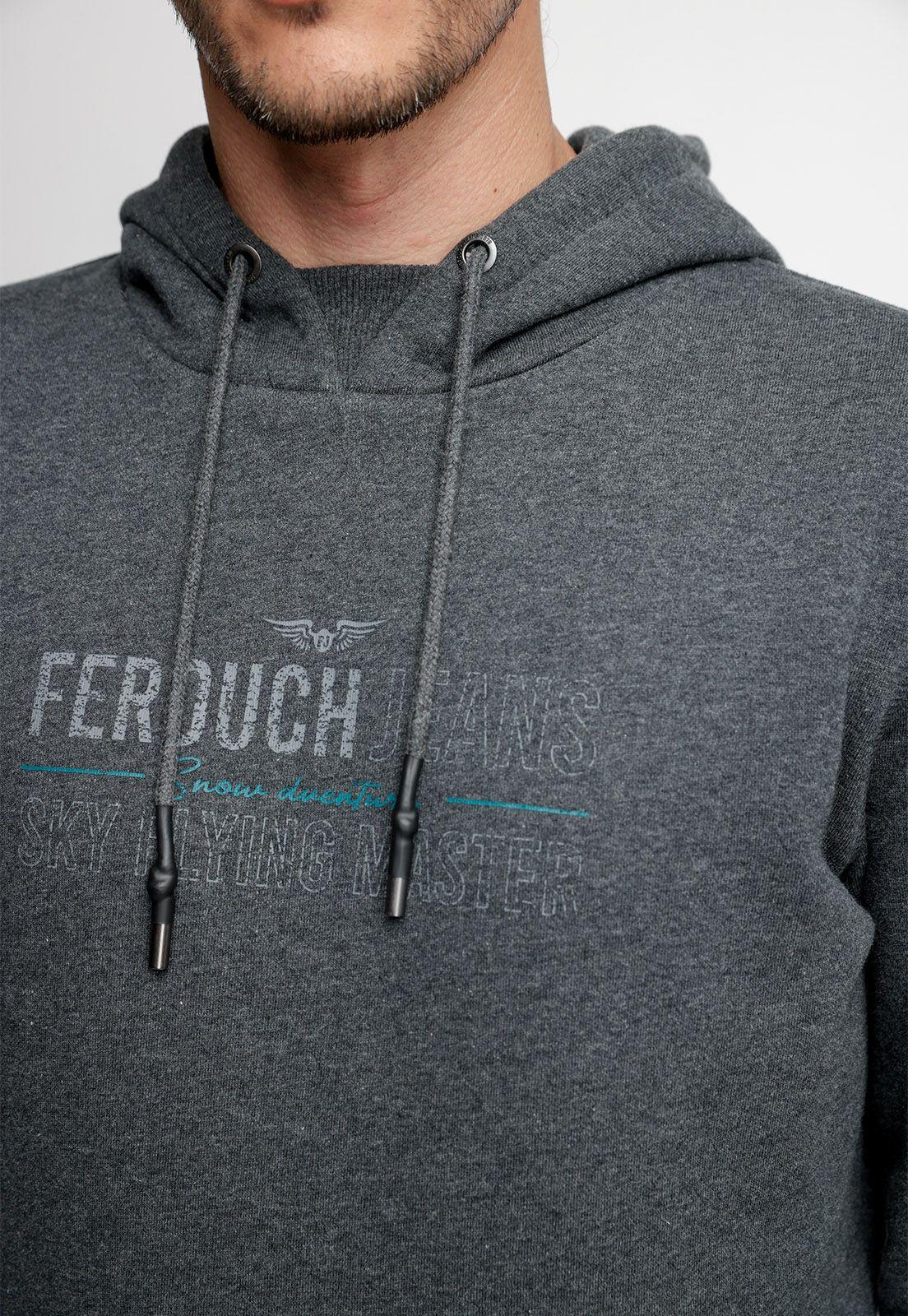 Polerón Hoodie Grafito Melange-2