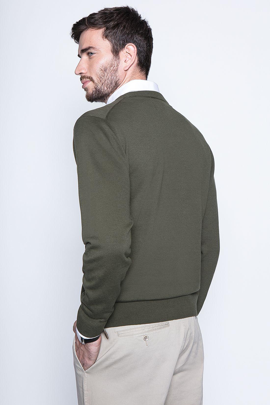 Sweater Smart Casual L/S Military-1