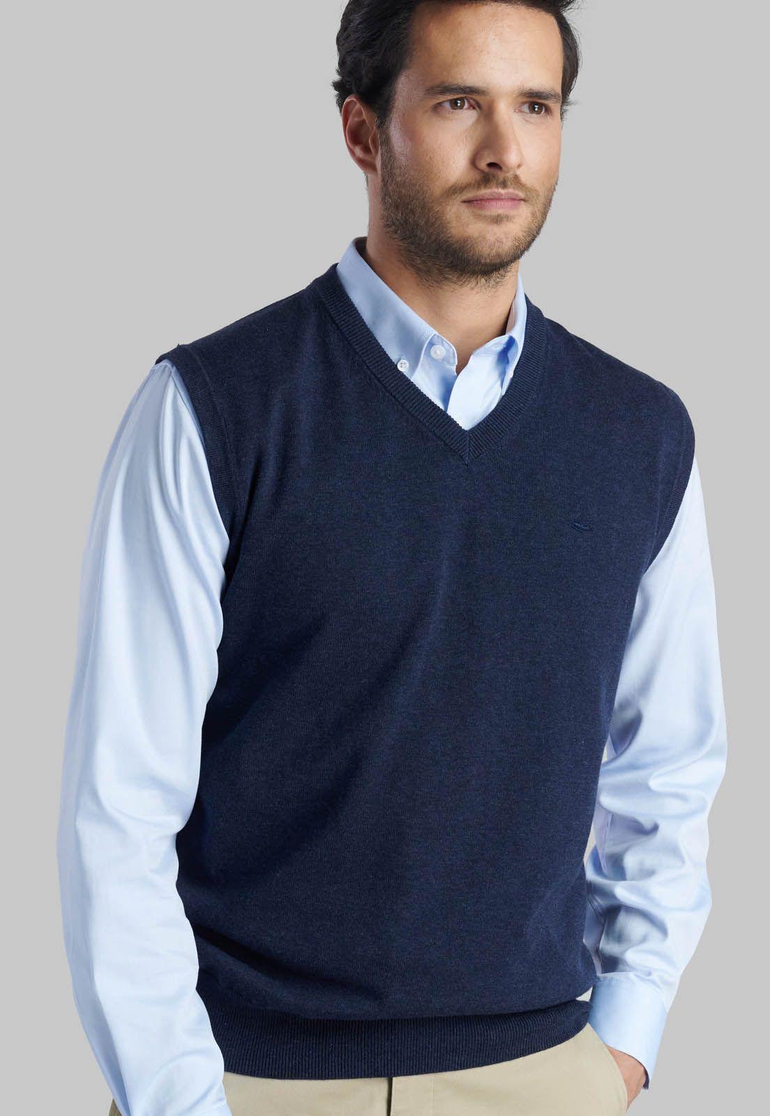 Sweater Navy Smart Casual W/O Sleeve-2