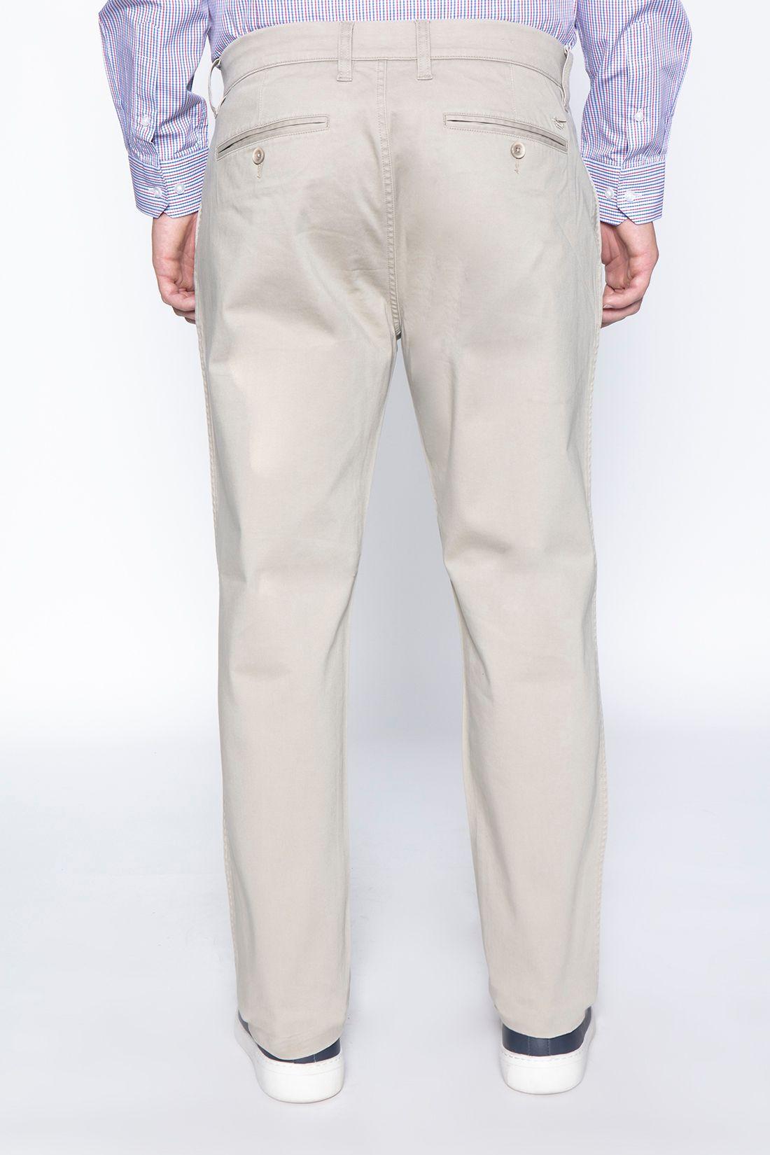 Pantalón Twill Without Pleats L/33 Almond-1