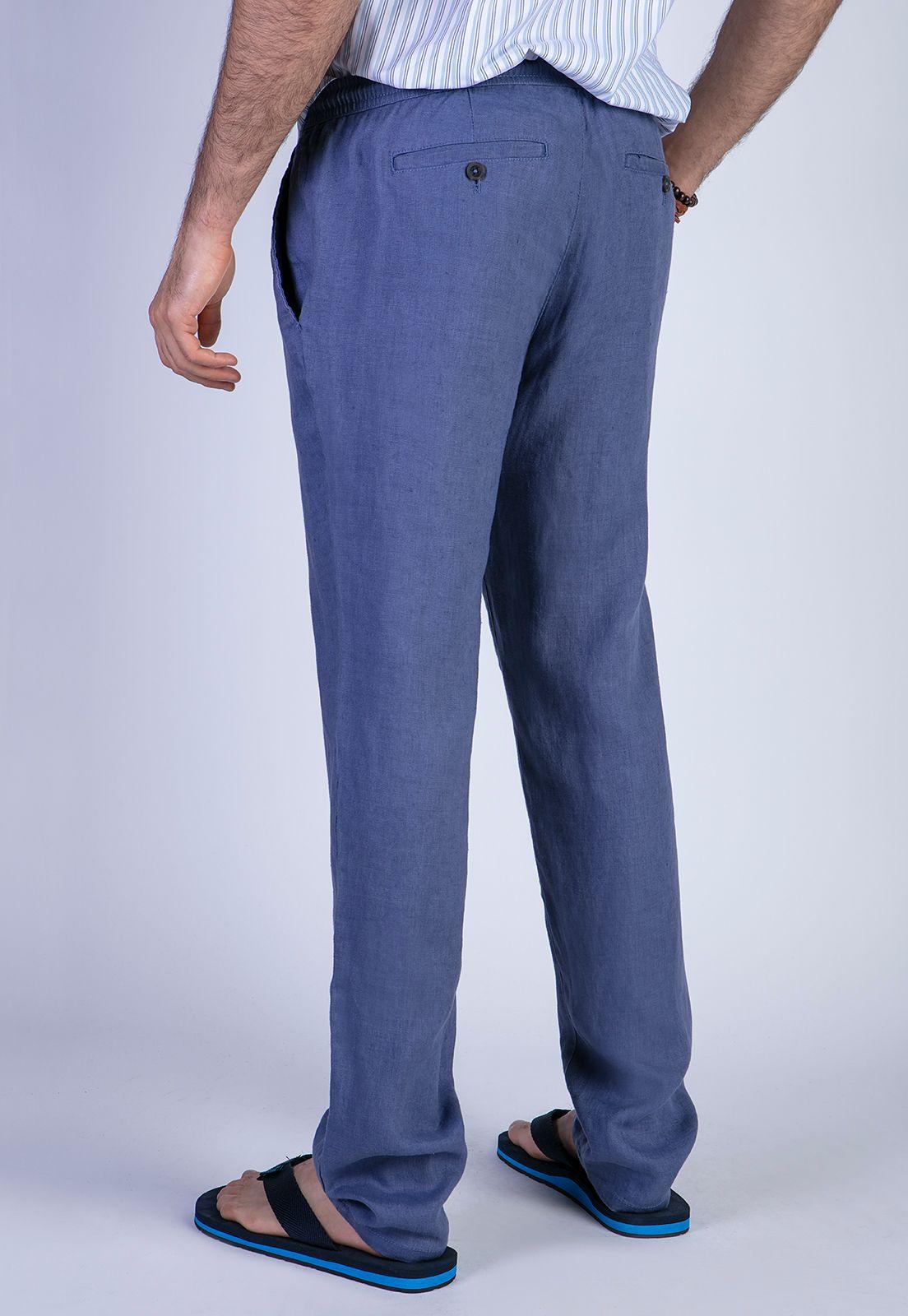 Pantalón Indiana Lino Indigo-1