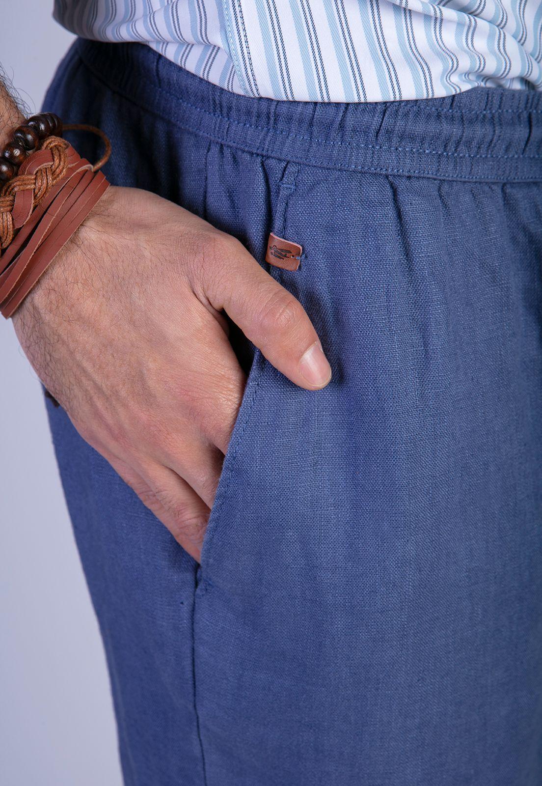 Pantalón Indiana Lino Indigo-3