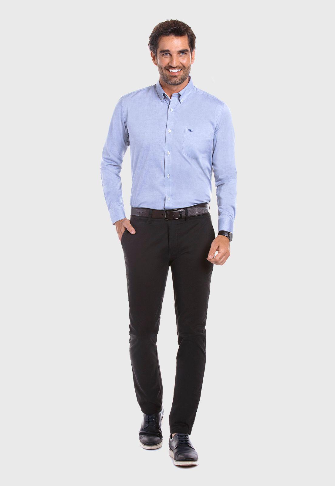 Camisa Clásica Oxford Navy-1