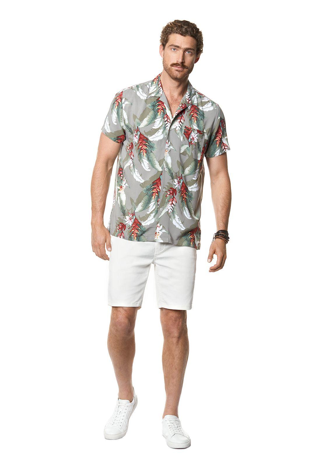 Camisa Estampada Liz Fj Military-1