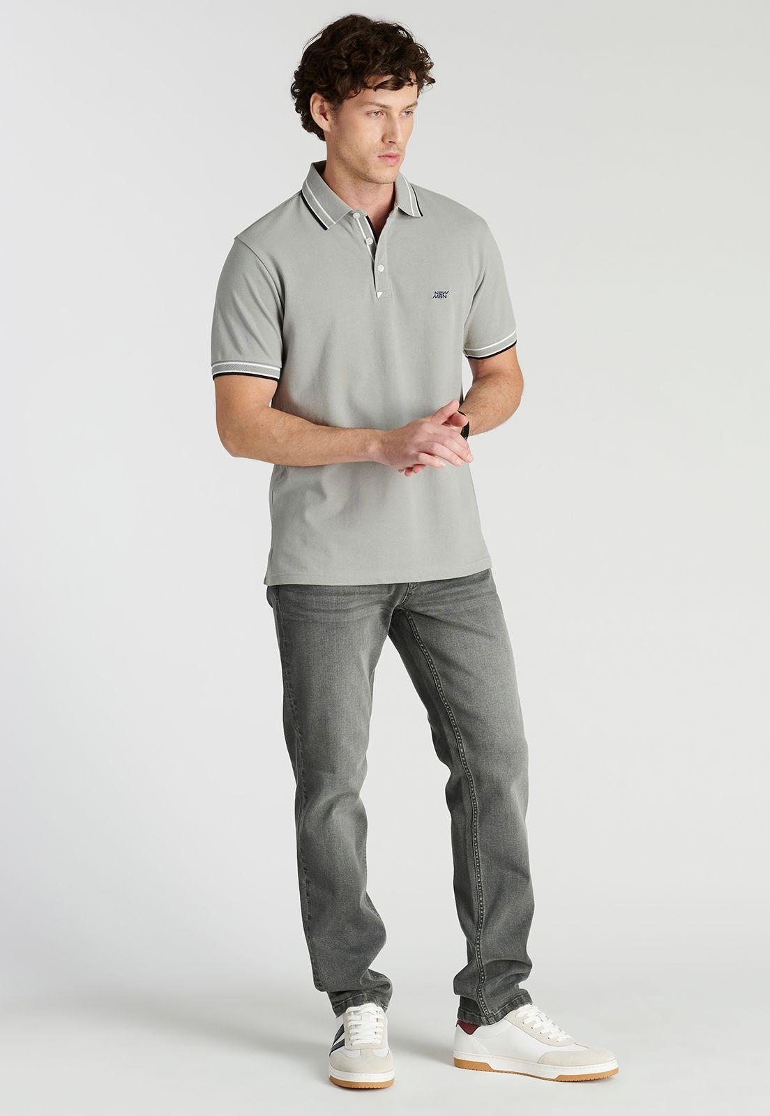 Polera Polo Zaragoza Heritage Dk Grey-1