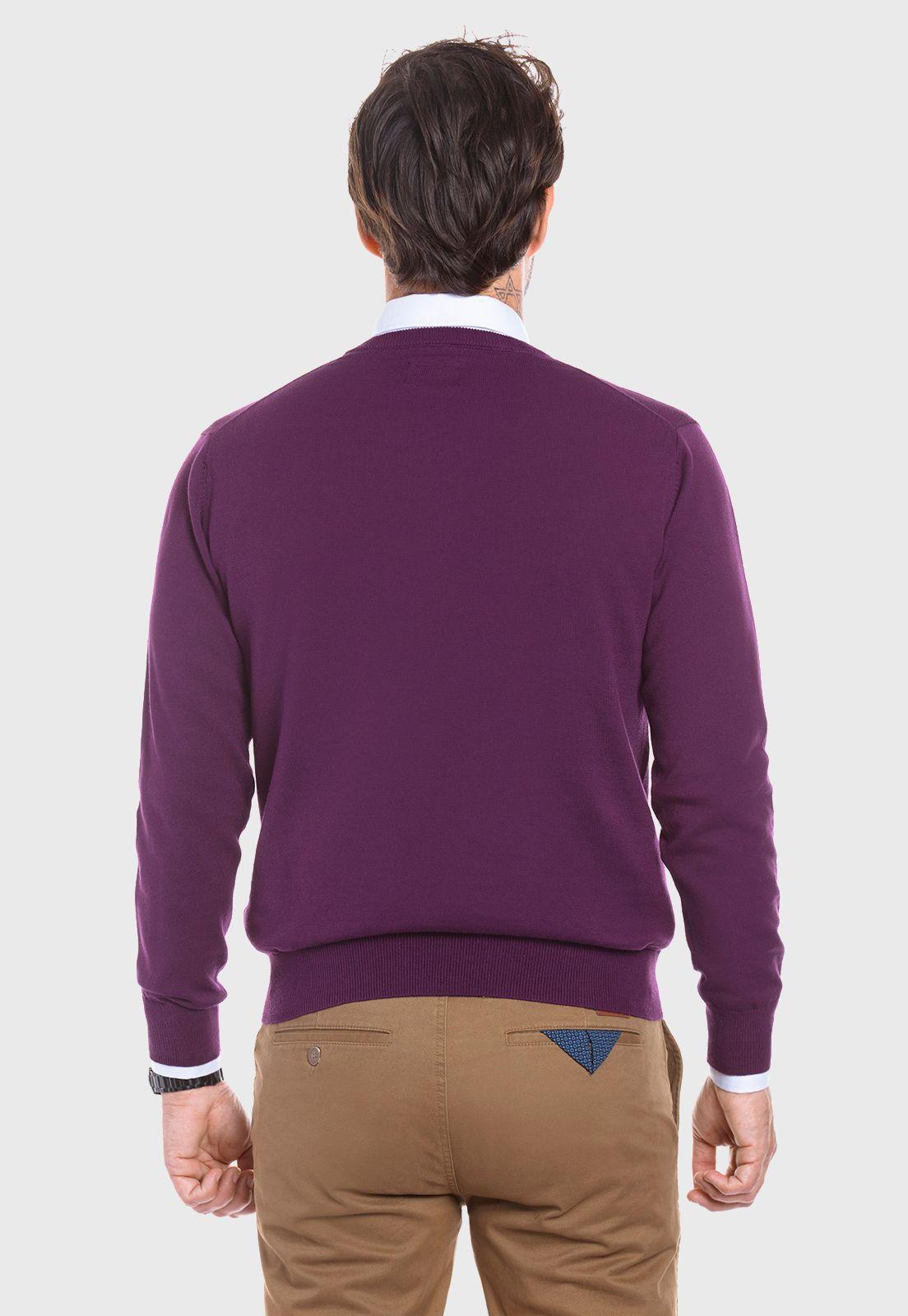 SWEATER SMART CASUAL L/S MERLOT-2