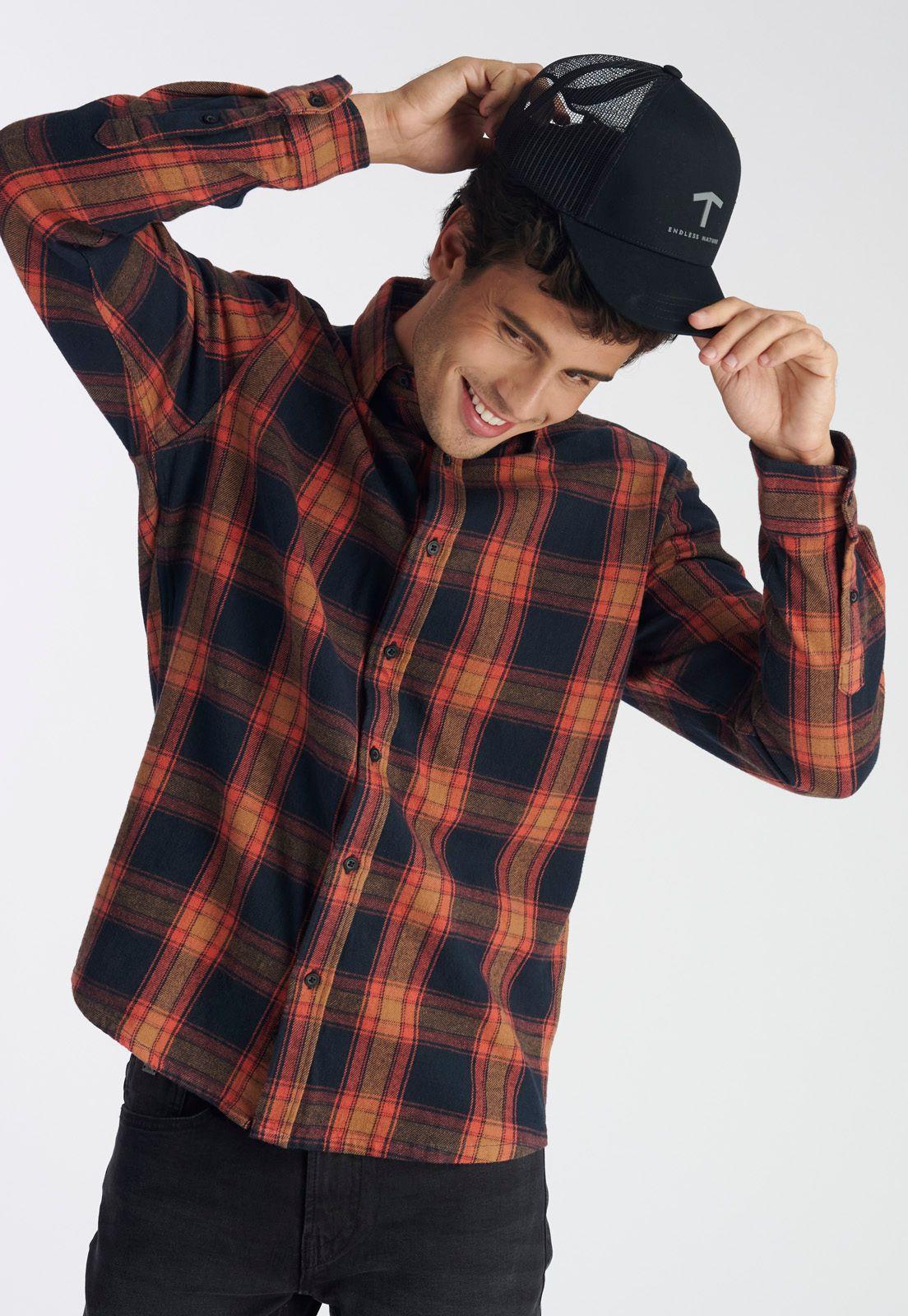 Camisa Maiten Casual Brick-4