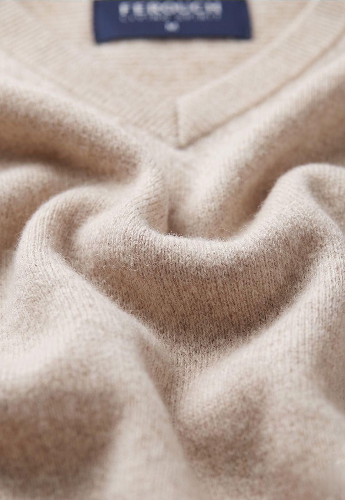 Sweater Atlanta V-Neck Melange Oyster Melange-3