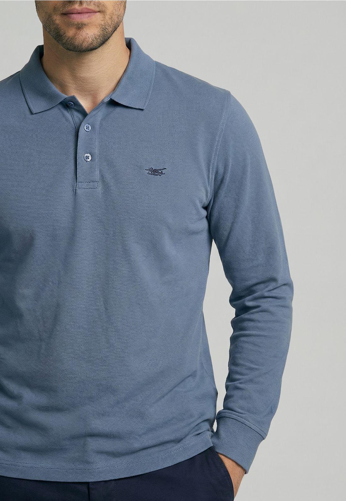 Poleras Basica Ml Pique Sky-2