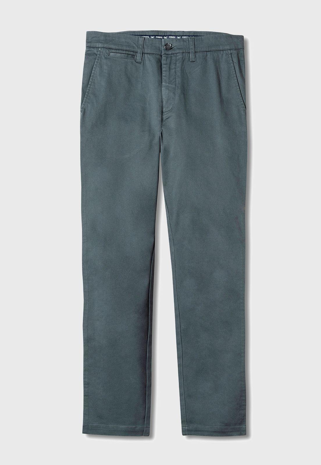 Pantalón Twill Slim /33 Metal-4