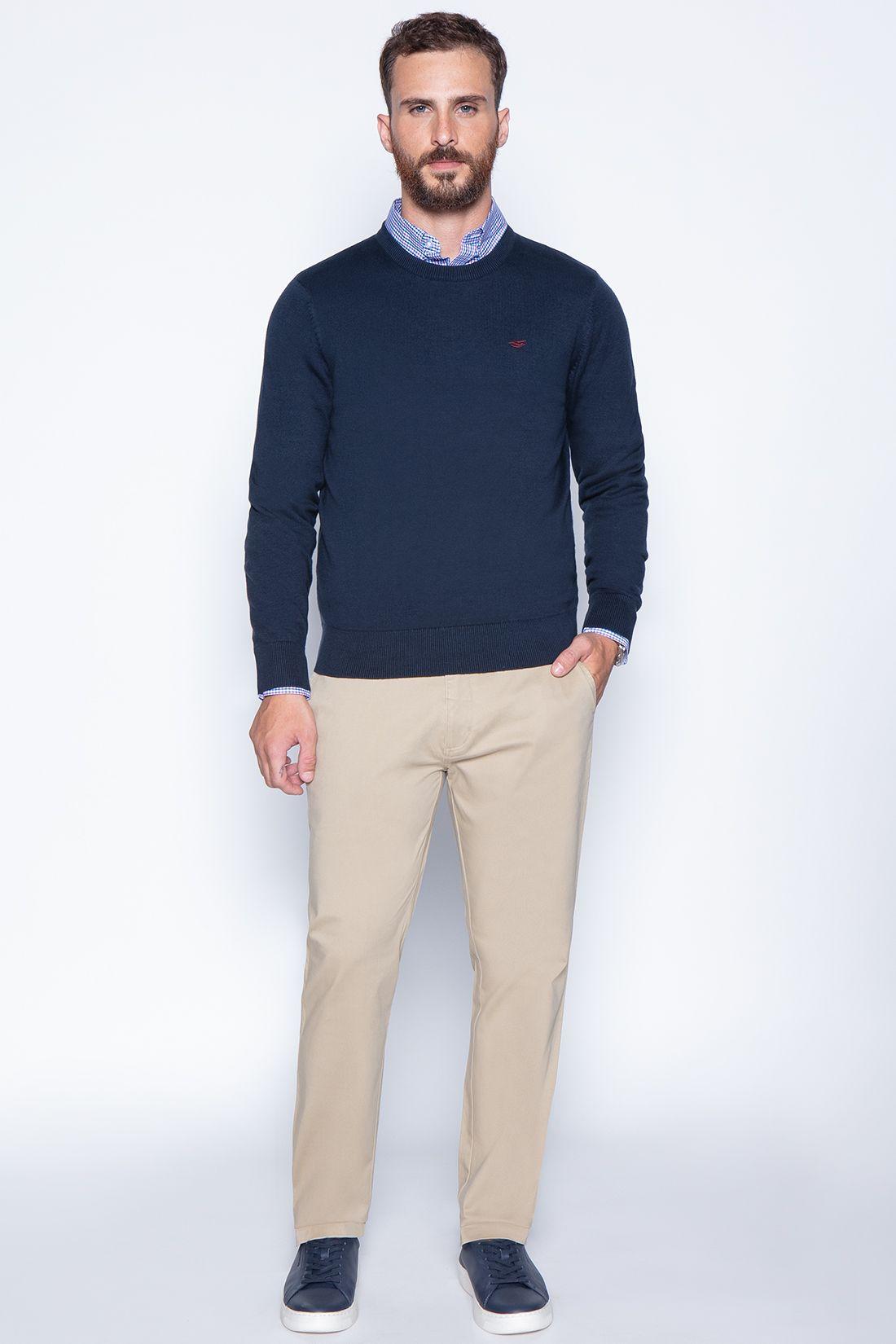 Sweater Round Neck Paris Navy-3