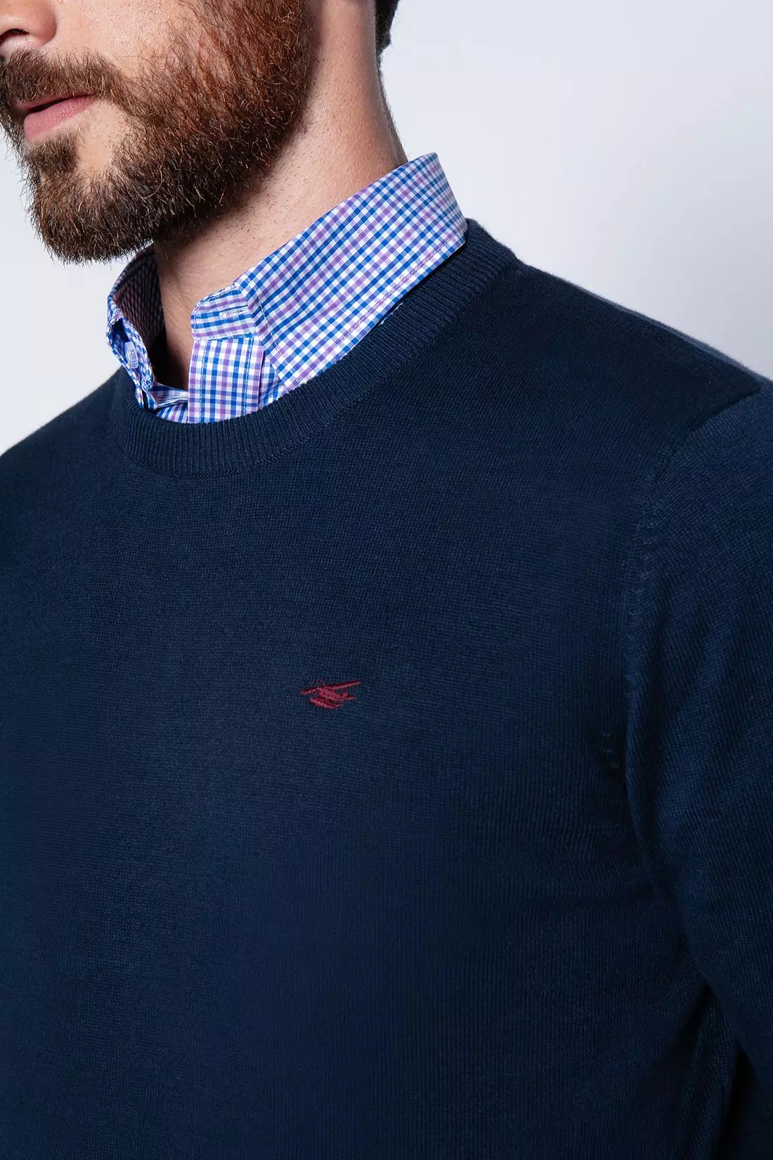 Sweater Round Neck Paris Navy-4